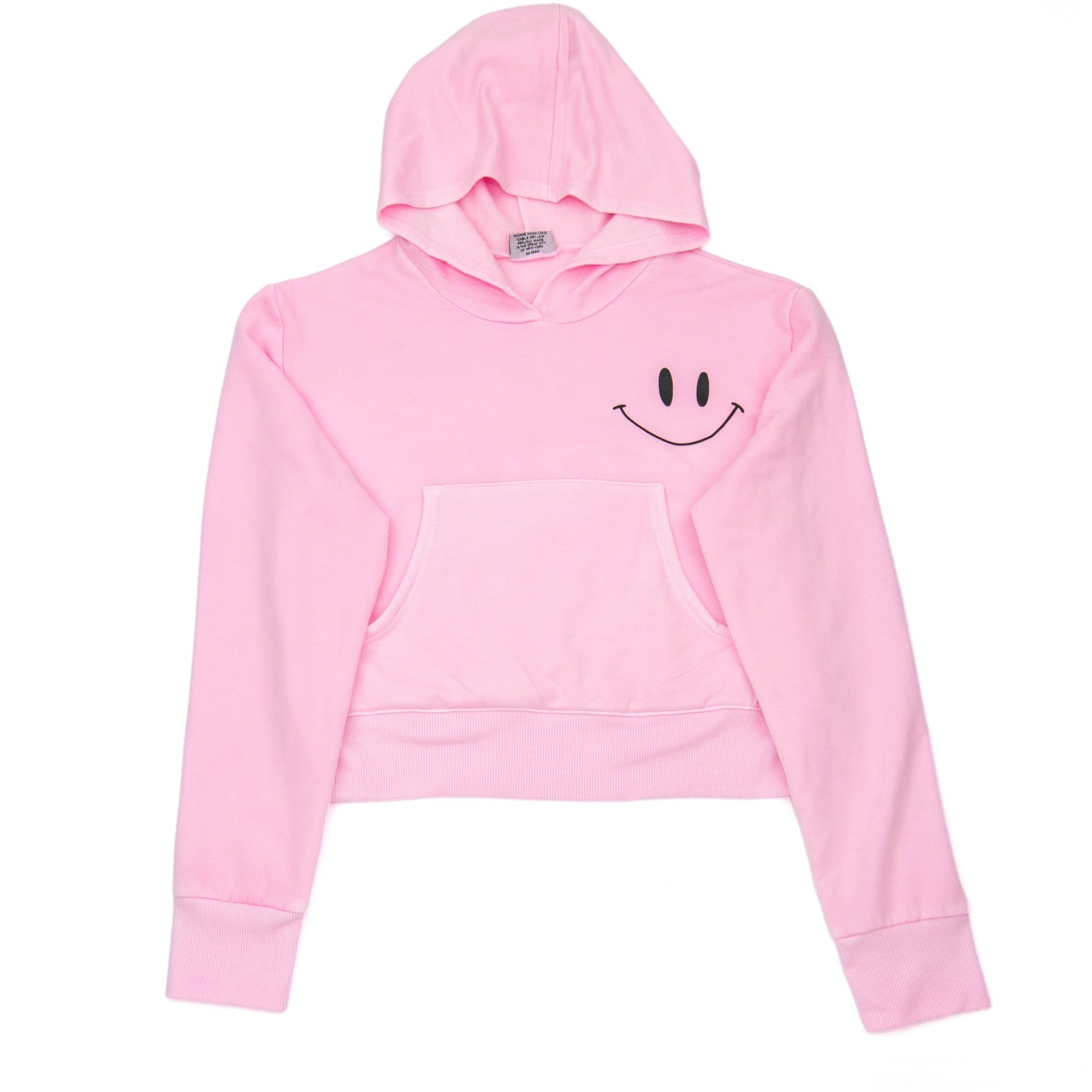 Firehouse Girls Ice Pink Smile Pocket Hoodie Girls Casual Tops Firehouse Pink Y/XS (6X)