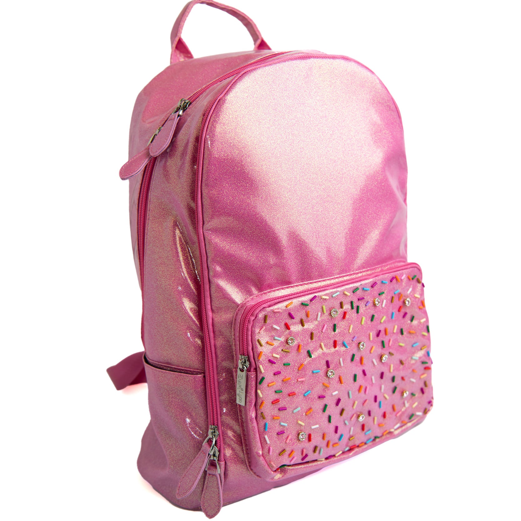 Bari Lynn Backpack Shimmer Galaxy Sprinkles and Jewel Pocket Accessories Bari Lynn Light Pink