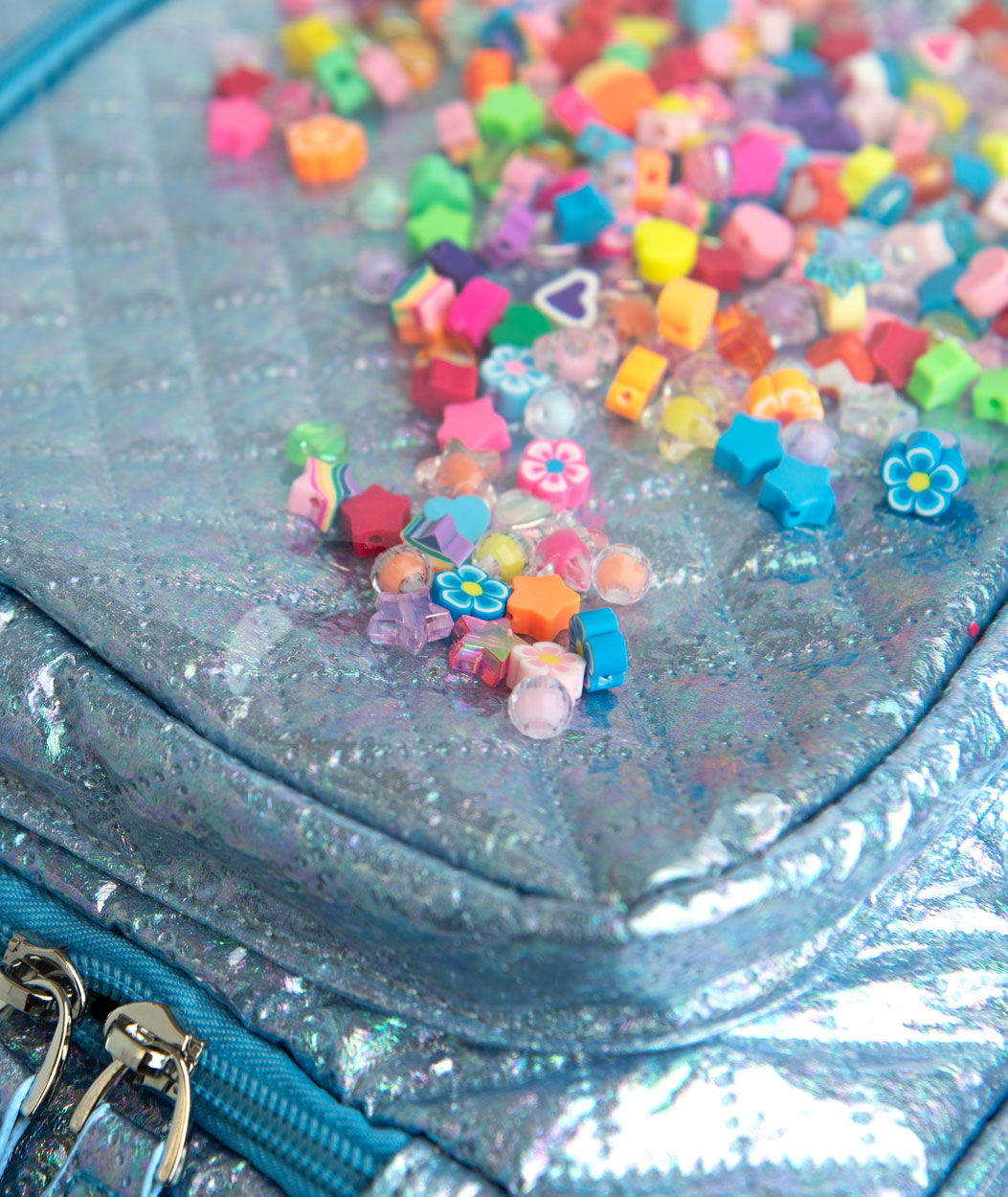 Bari Lynn Backpack Confetti Charm Sky Blue Accessories Bari Lynn