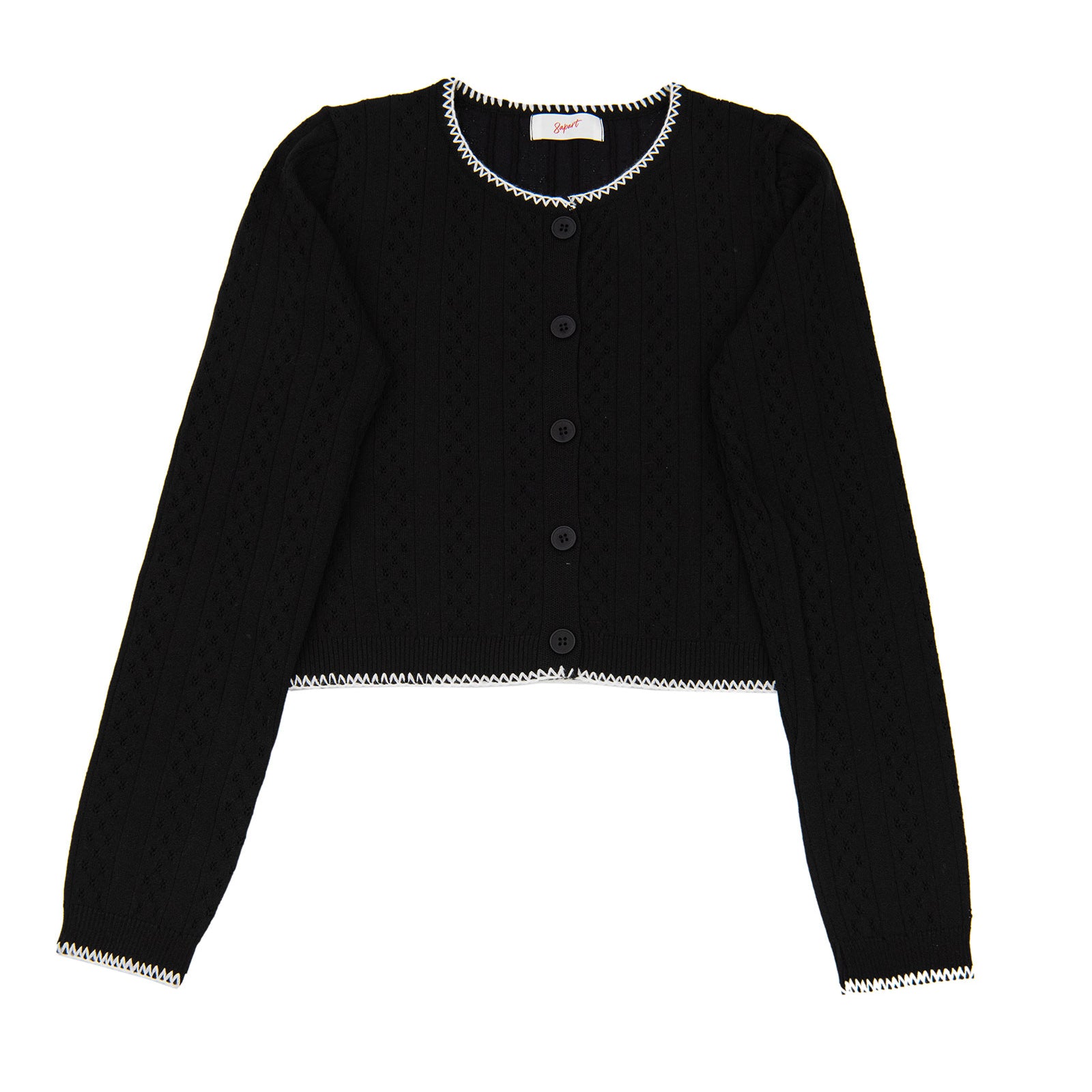 8apart Women Vallie Pointelle Stitch Cardigan