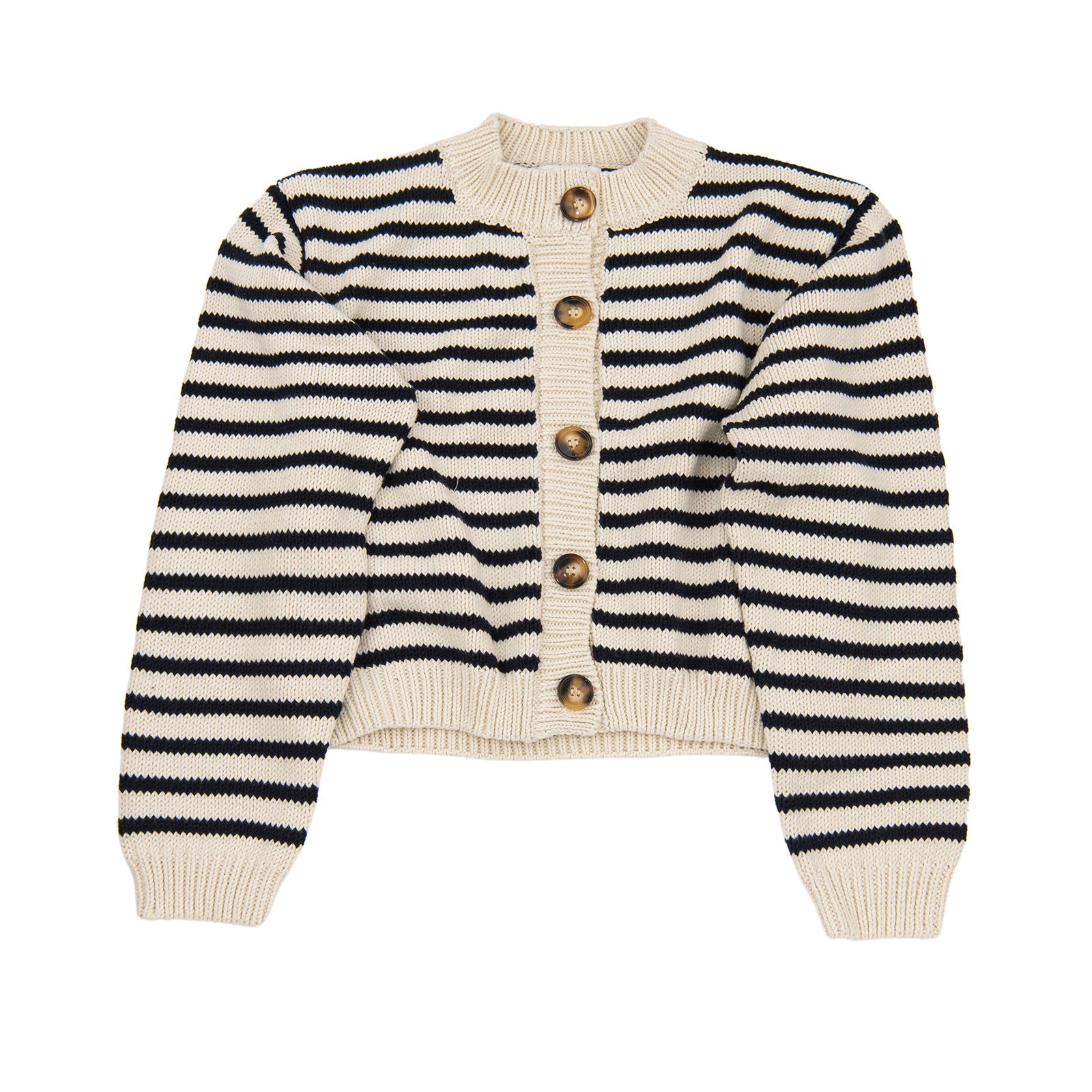8apart Women Constance Black and White Striped Sweater