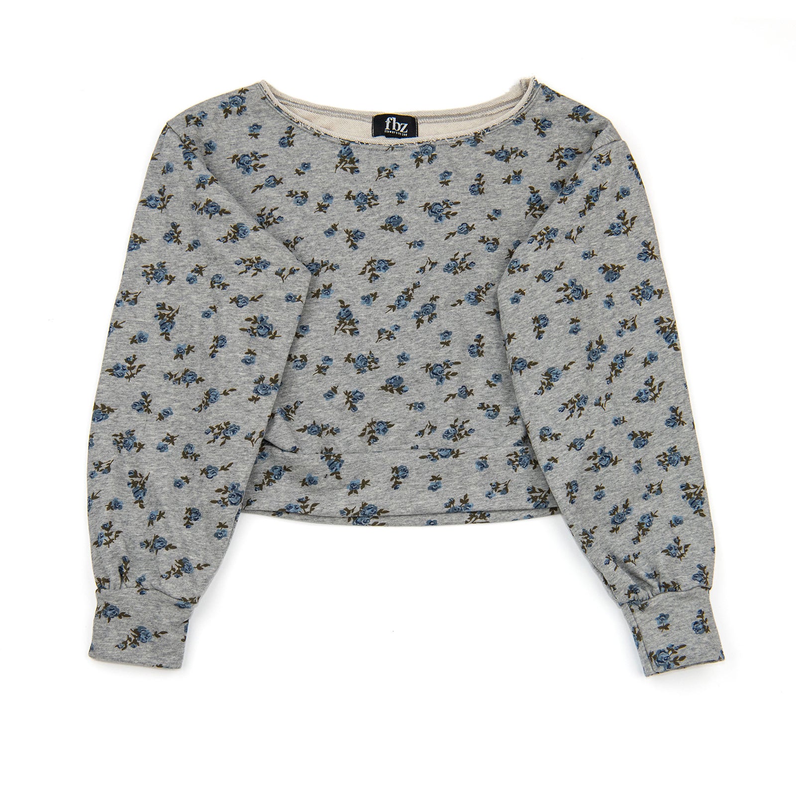 FBZ Girls Rorie Off Shoulder Floral Sweatshirt Girls Casual Tops FBZ Flowers By Zoe Floral Y/S (7/8)