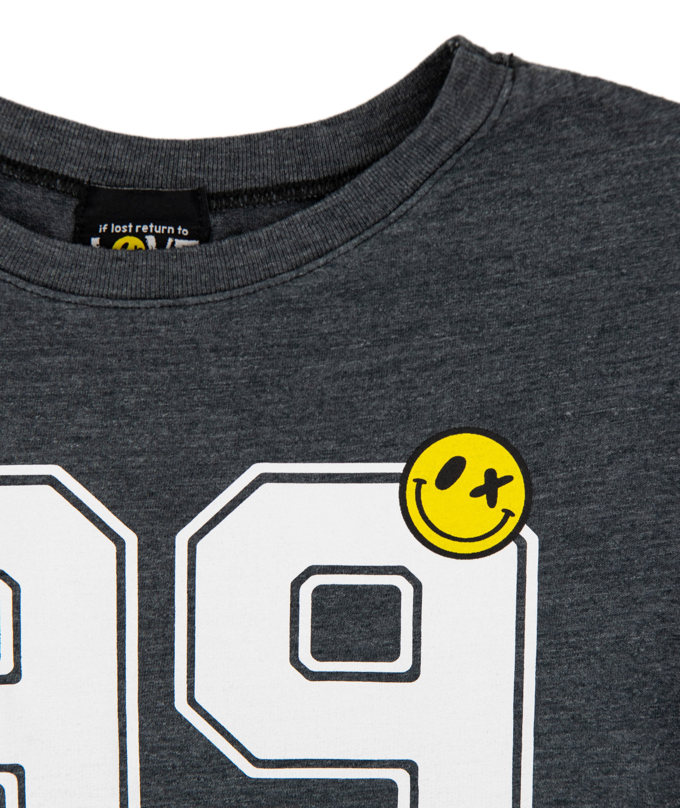 Love Junkie Girls 99 Tee Charcoal Girls Casual Tops Love Junkie