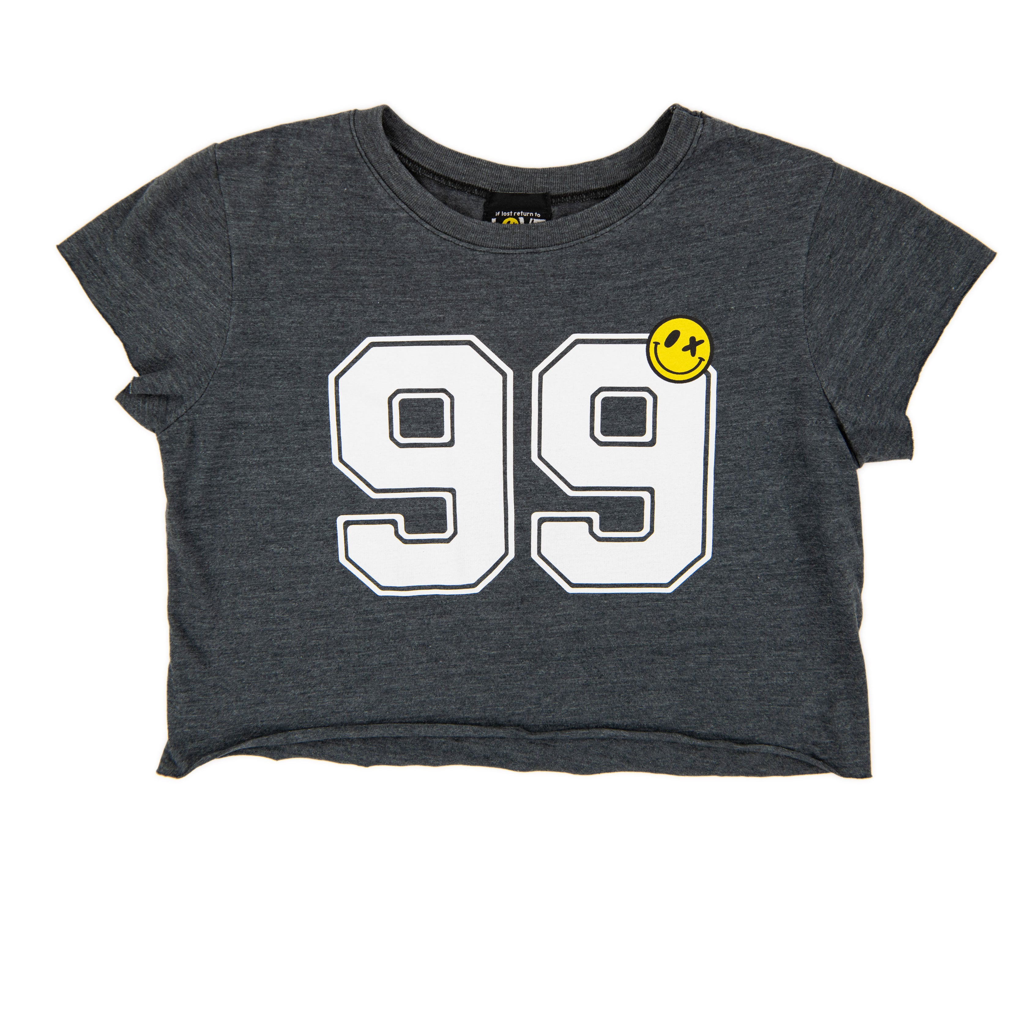Love Junkie Girls 99 Tee Charcoal Girls Casual Tops Love Junkie Charcoal Y/S (7/8)