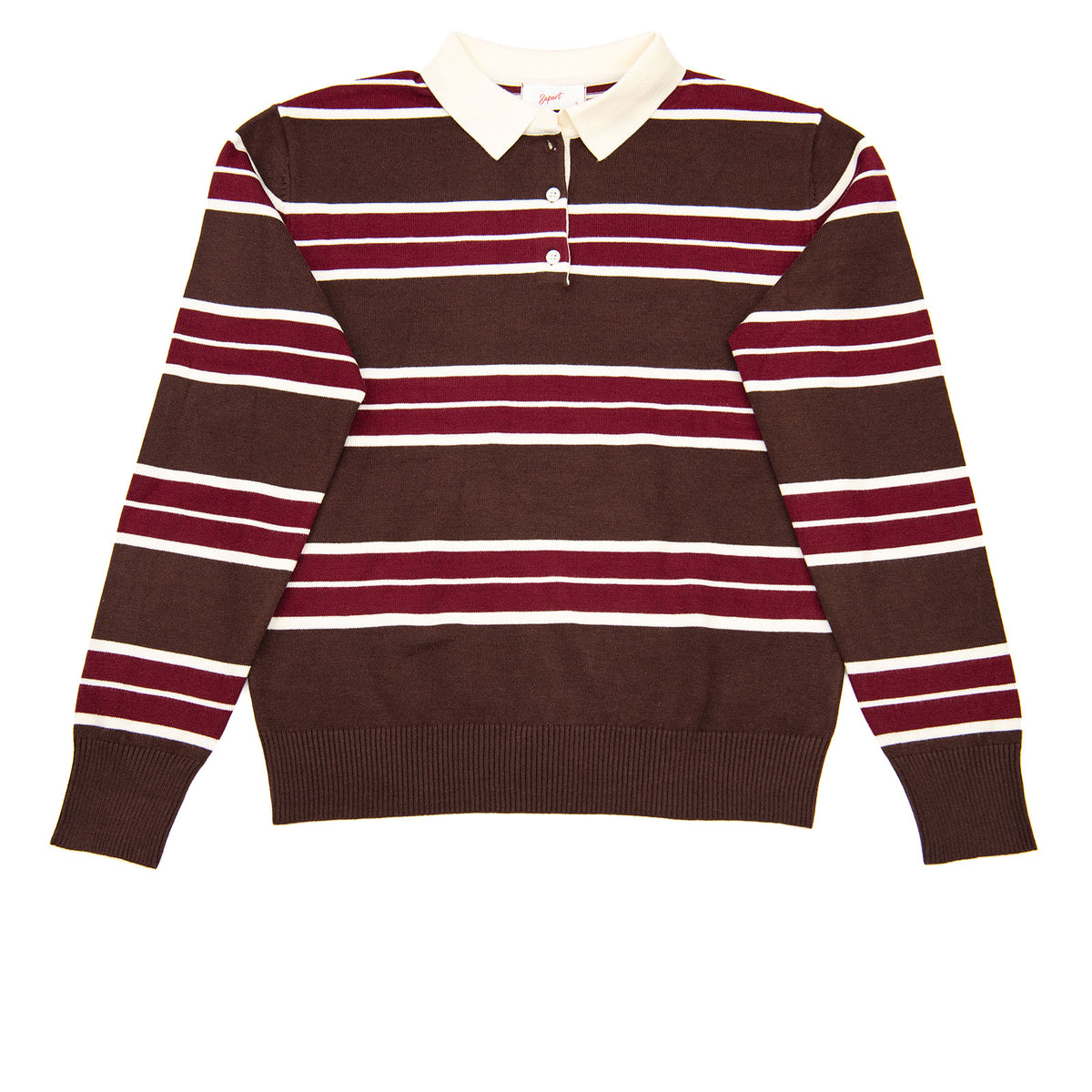 8apart Women Hunter Striped Collar Sweater