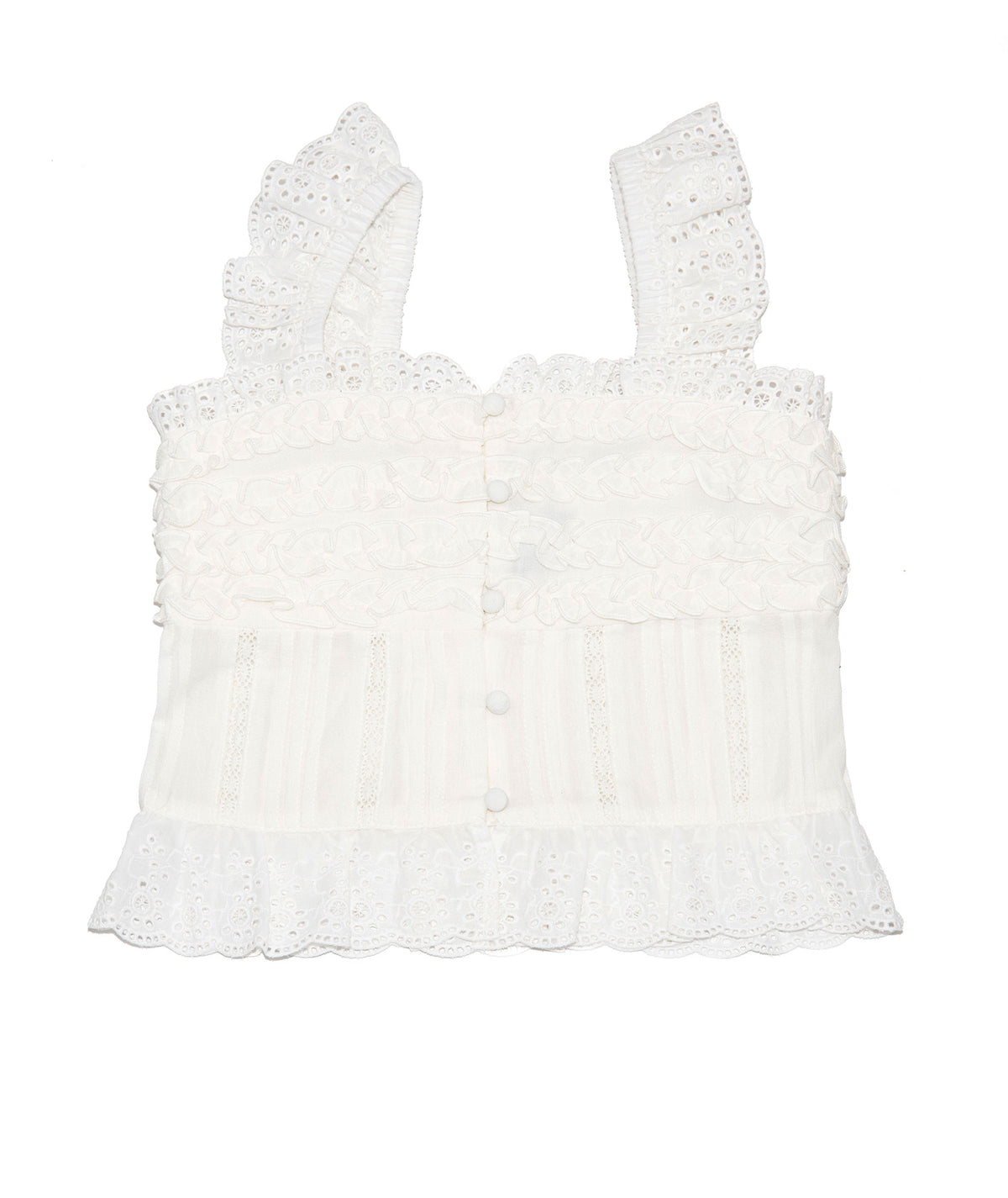 Katie J NYC Girls Camellia Eyelet Top Girls Casual Tops Katie J NYC
