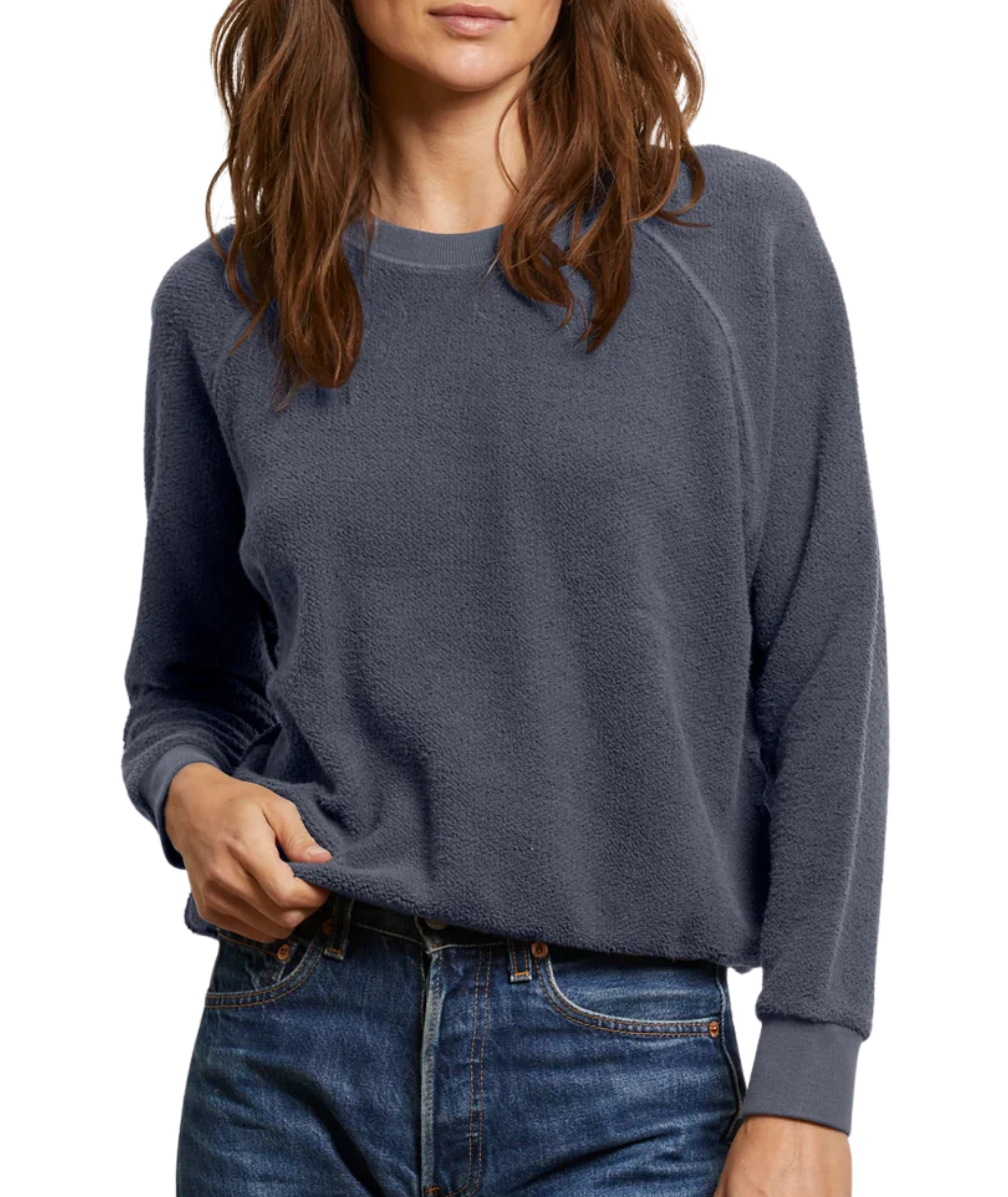 Perfect White Tee Women Ziggy Inside Out Fleece Sweatshirt Womens Casual Tops Perfect White Tee Night Juniors/Women XS