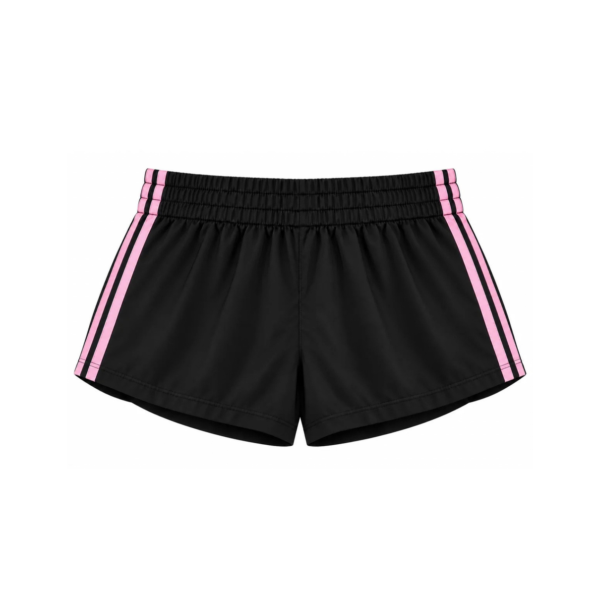 Katie J NYC Girls Jordyn Shorts Black/Pale Pink