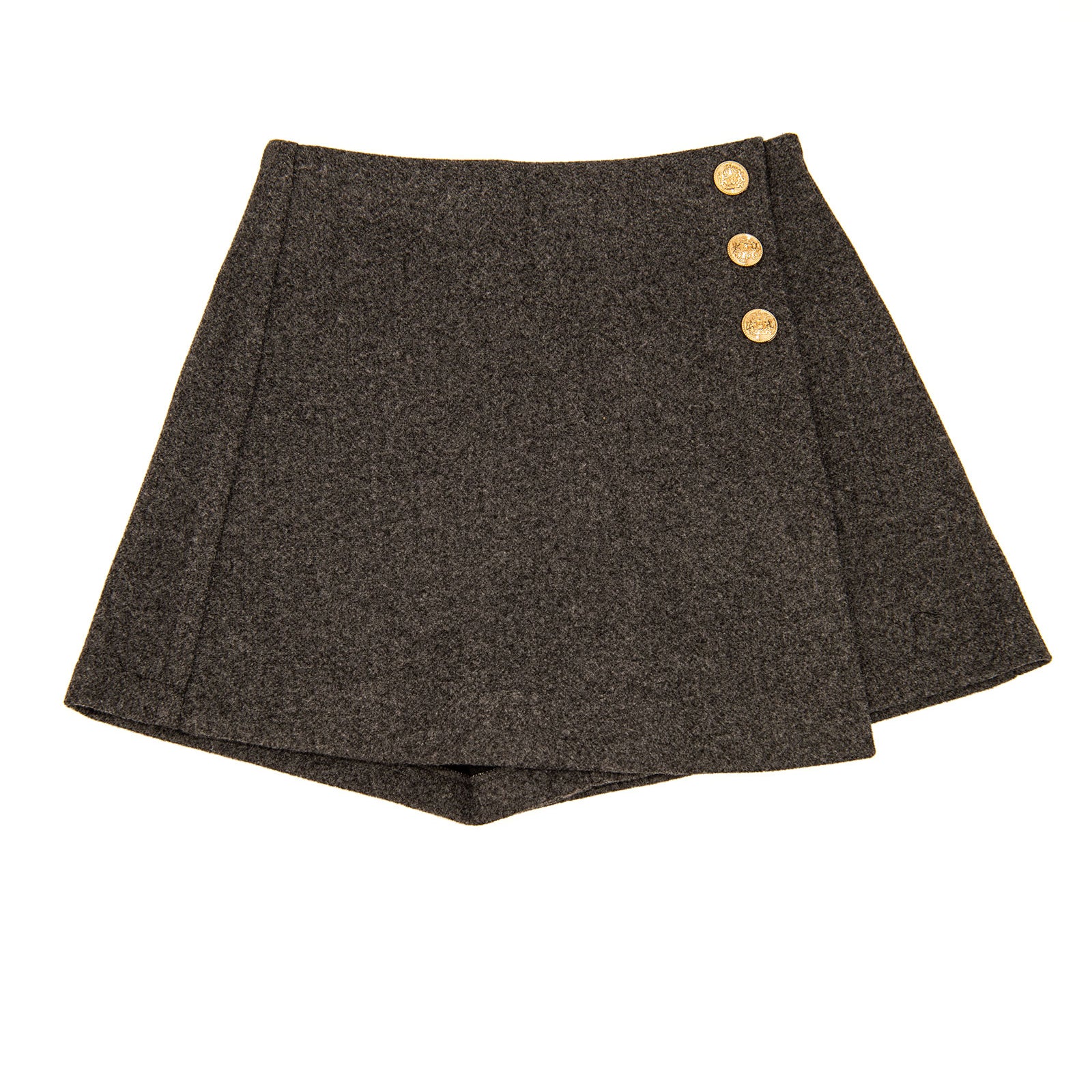 8apart Women Ellen Flannel Button Skirt Womens Casual Bottoms 8apart Grey Juniors/Women S