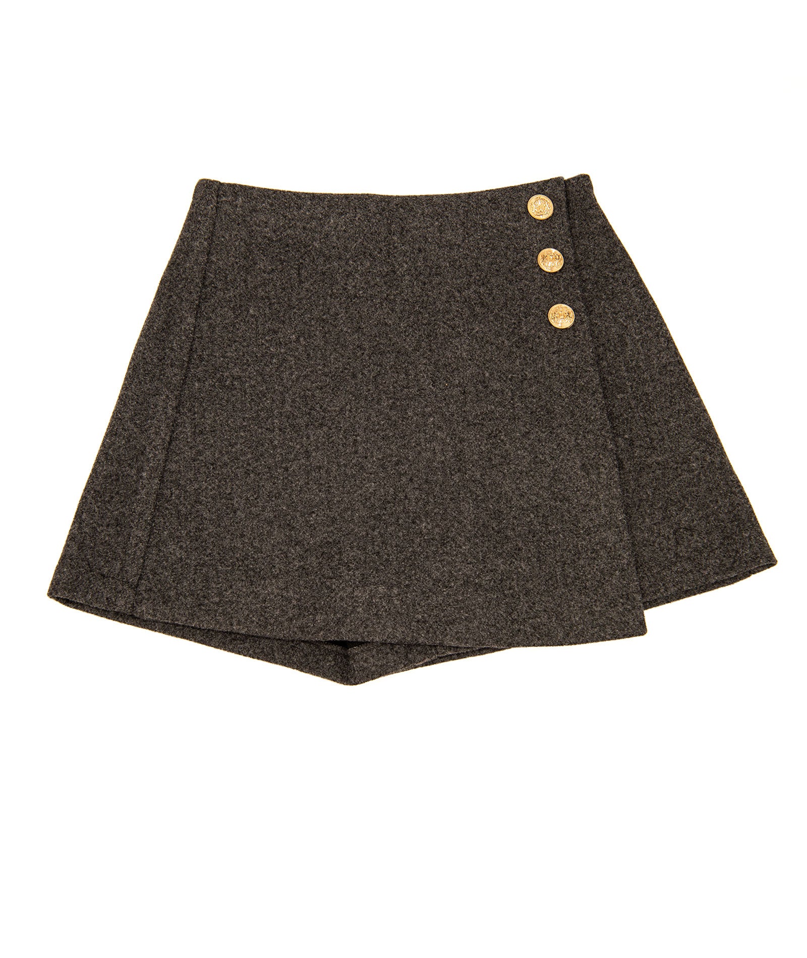 8apart Women Ellen Flannel Button Skirt Womens Casual Bottoms 8apart Grey Juniors/Women S