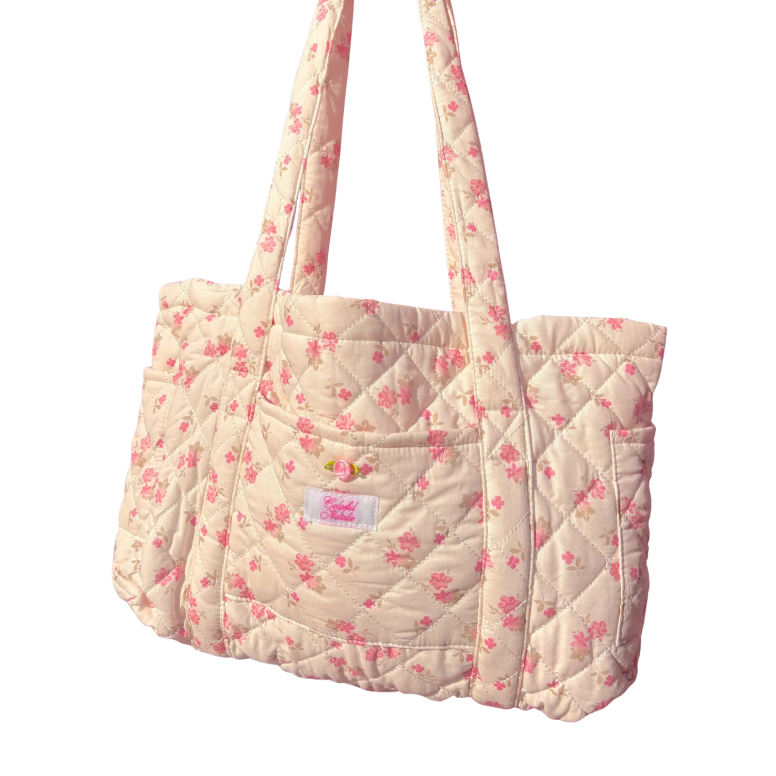 Colorful Natalie Floral Cutie Quilted Tote
