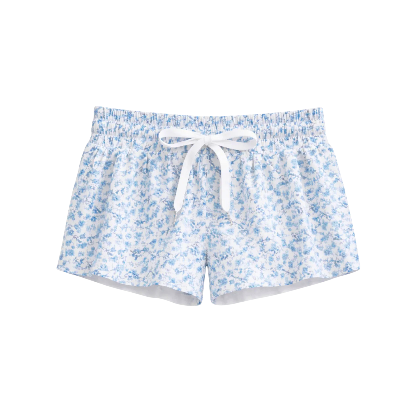 Katie J NYC Girls Blue Mini Toile Farrah Shorts Girls Casual Bottoms Katie J NYC Floral Y/S (7/8)