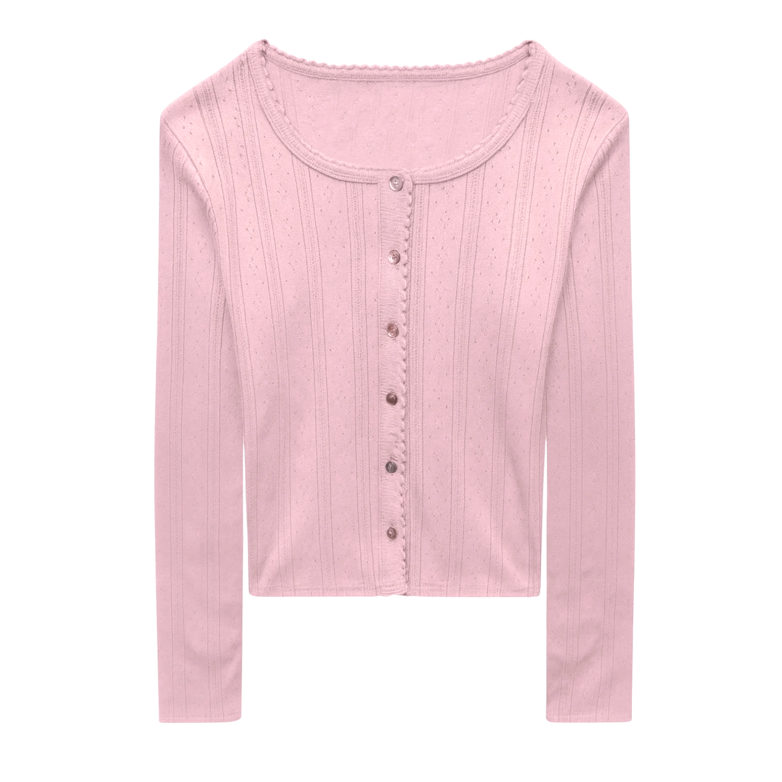 Katie J NYC Girls Marina Cardigan Girls Casual Tops Katie J NYC Pale Pink Y/S (7/8)