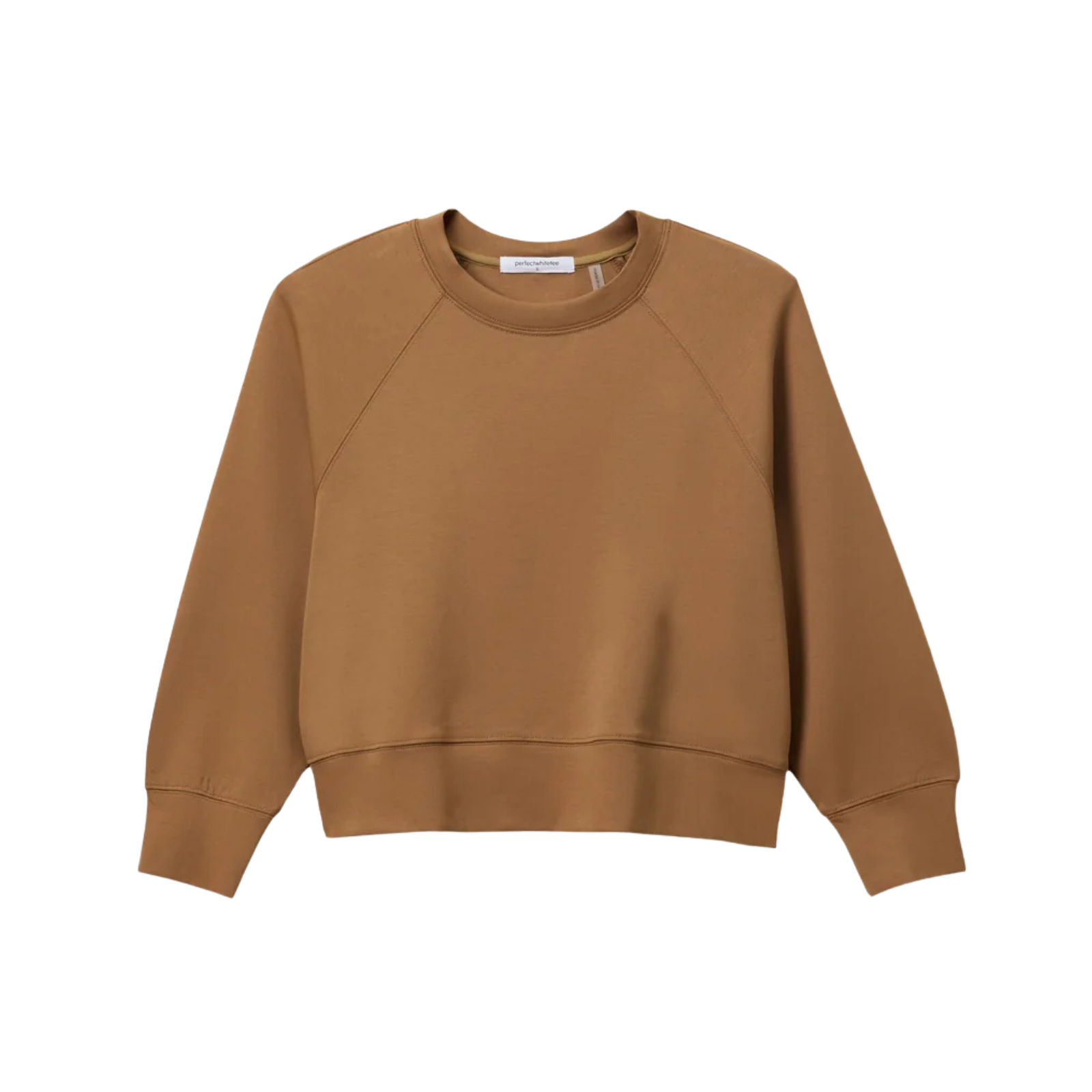 Perfect White Tee Women Nell Travel Crew Sweatshirt Womens Casual Tops Perfect White Tee Mocha Juniors/Women XS