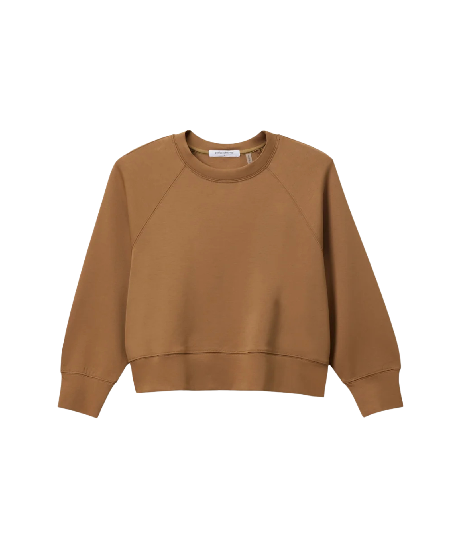 Perfect White Tee Women Nell Travel Crew Sweatshirt Womens Casual Tops Perfect White Tee Mocha Juniors/Women XS