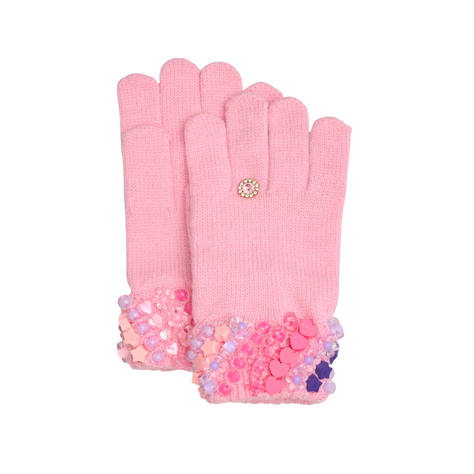 Bari Lynn Cutie Charm Winter Gloves Accessories Bari Lynn Pink One Size Fits Most (Y/7-Y/14)