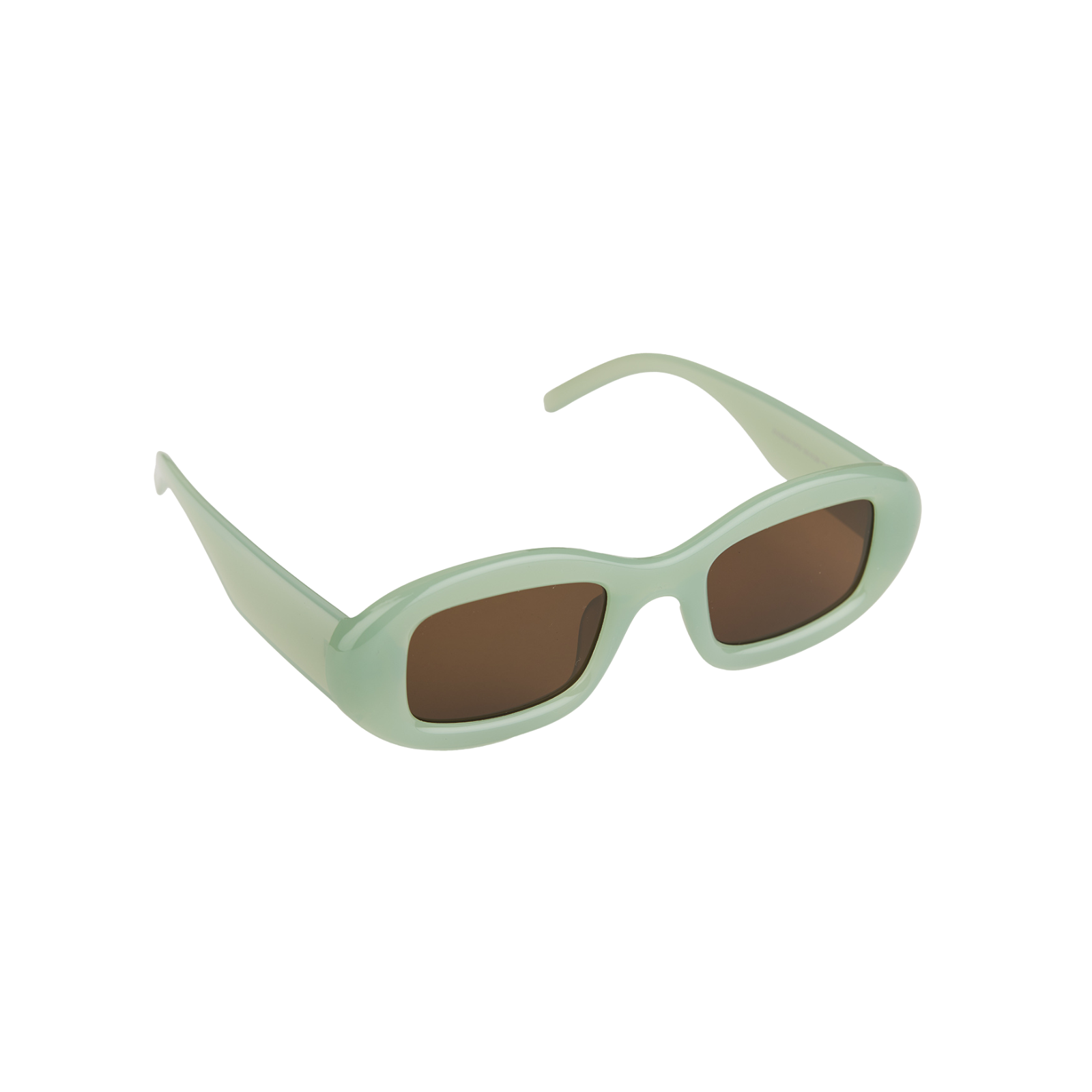 Round Squared Sunnies Accessories Frankie's Exclusives Green With Black