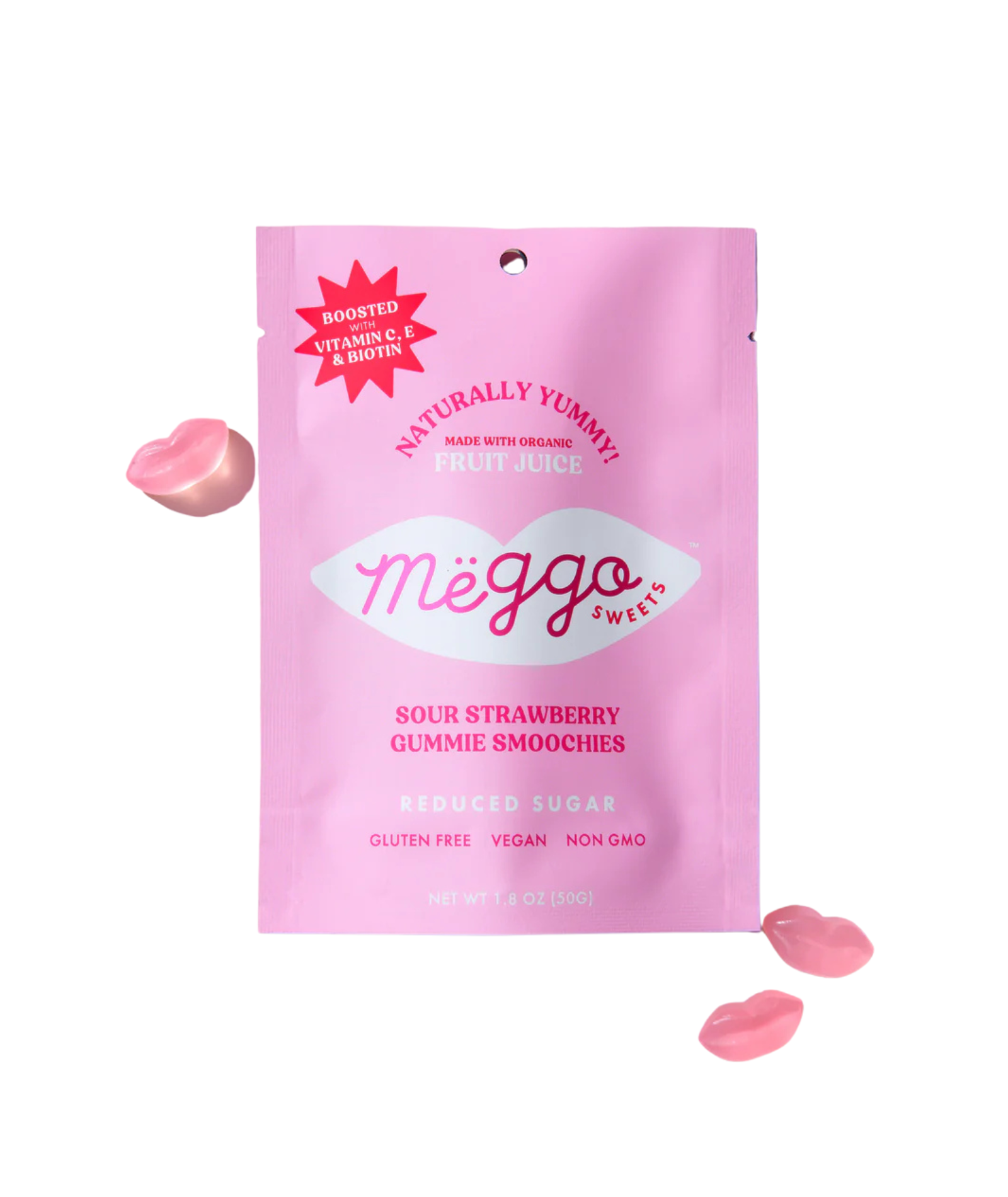Meggo Sweets Gummy Smoochies Accessories Frankie's Exclusives Sour Strawberry