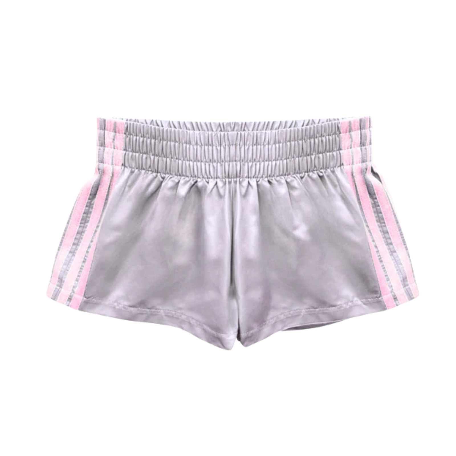 Katie J NYC Girls Jordyn Shorts Grey/Pink Girls Casual Bottoms Katie J NYC Grey Y/S (7/8)