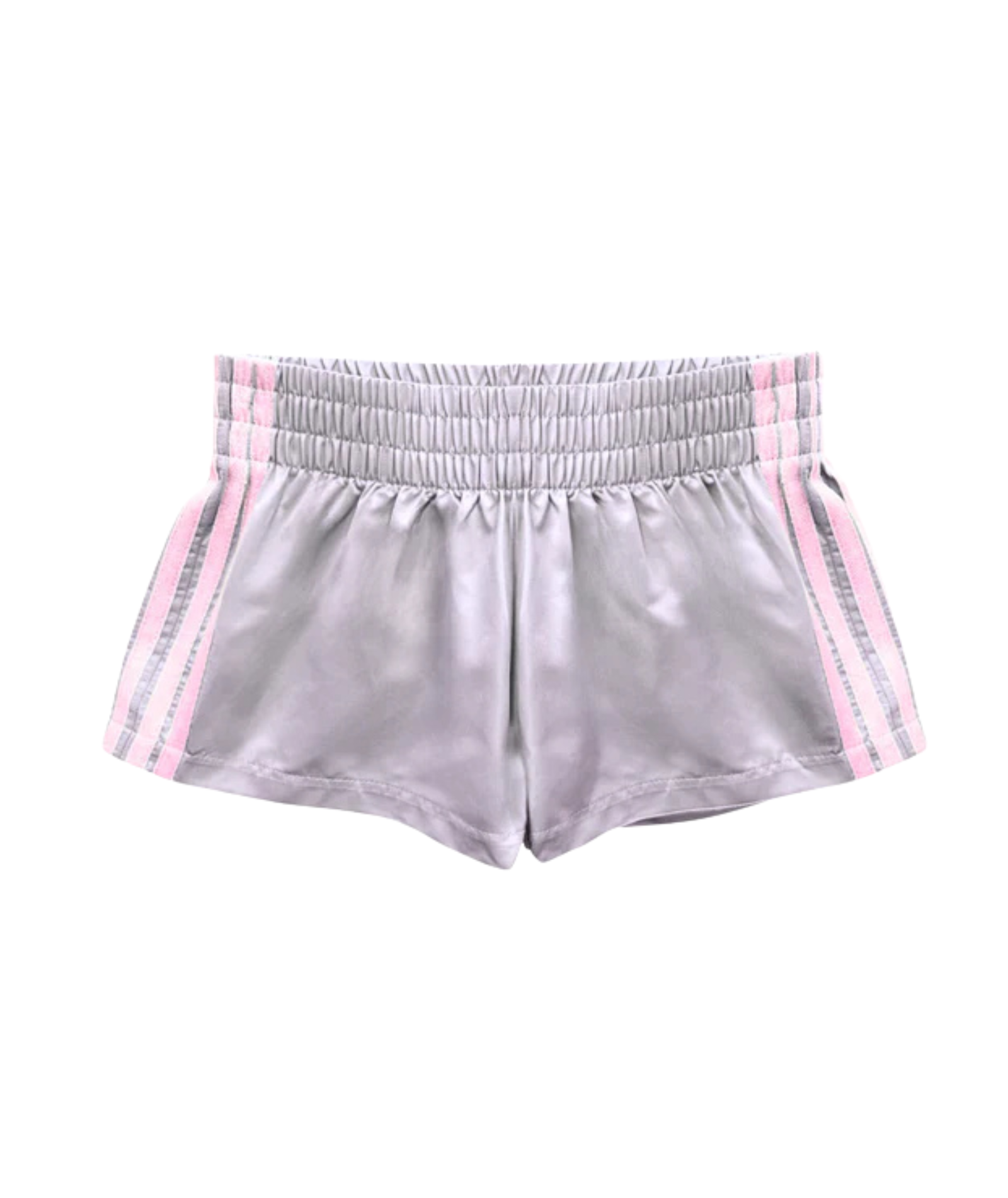 Katie J NYC Girls Jordyn Shorts Grey/Pink Girls Casual Bottoms Katie J NYC Grey Y/S (7/8)