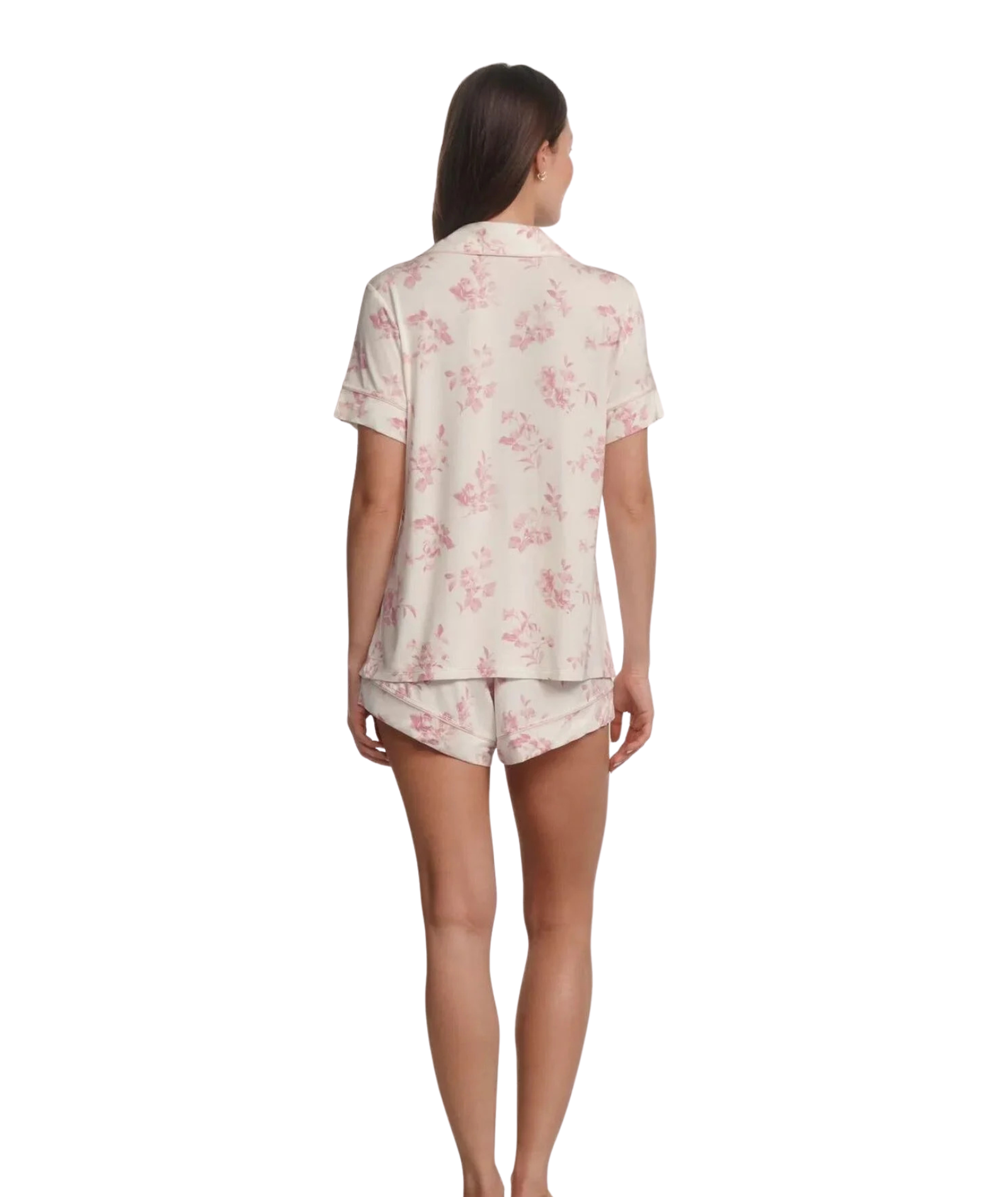 Eberjey Women Gisele Relaxed Shorts Pink Rose Garden Cameo Accessories Eberjey