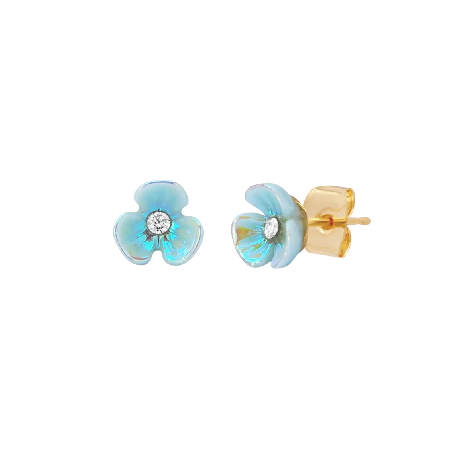 TAI Tiny Iridescent Flower Studs
