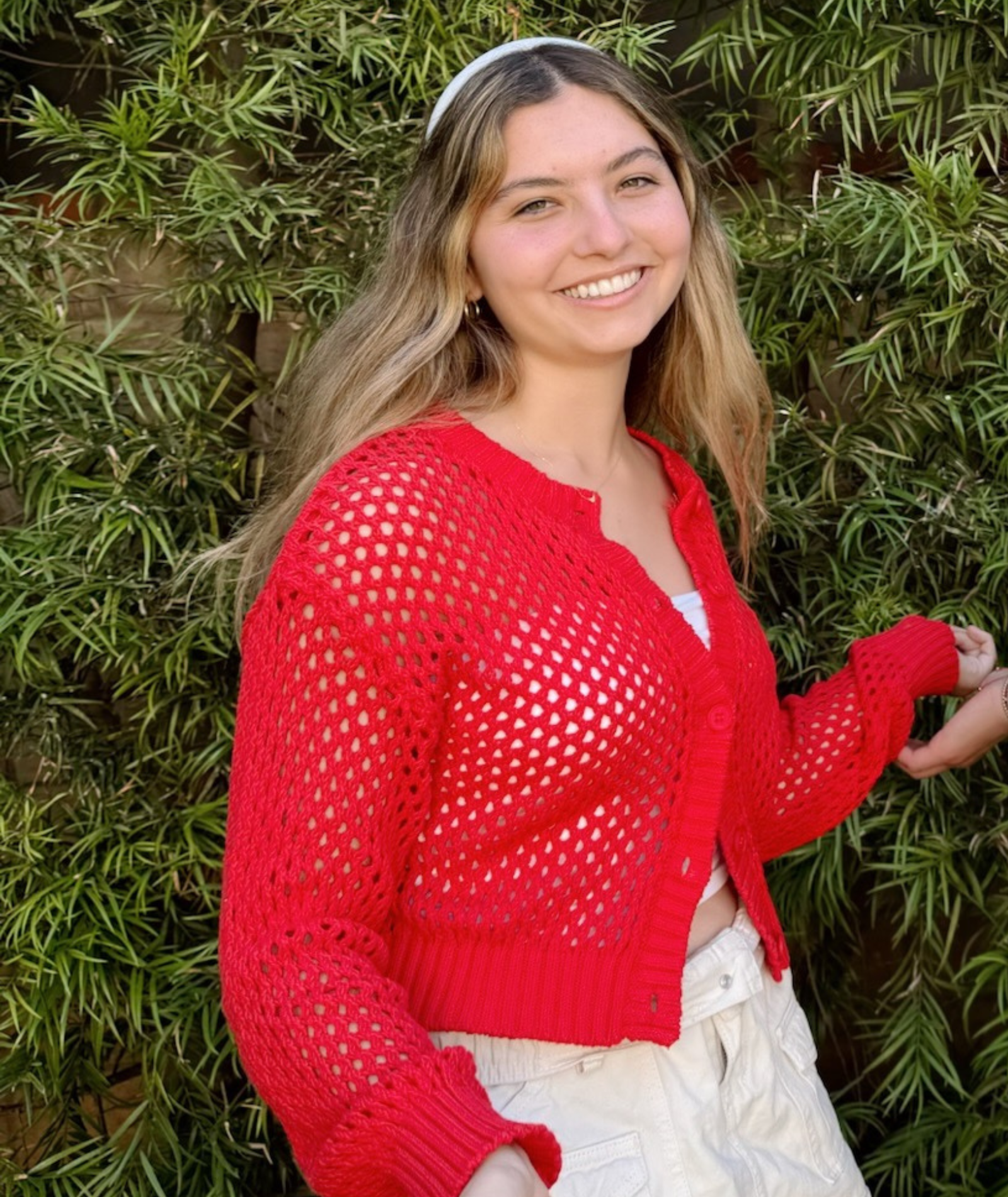 8apart Women Carlisle Crochet Cardigan Womens Casual Tops 8apart Red Juniors/Women S