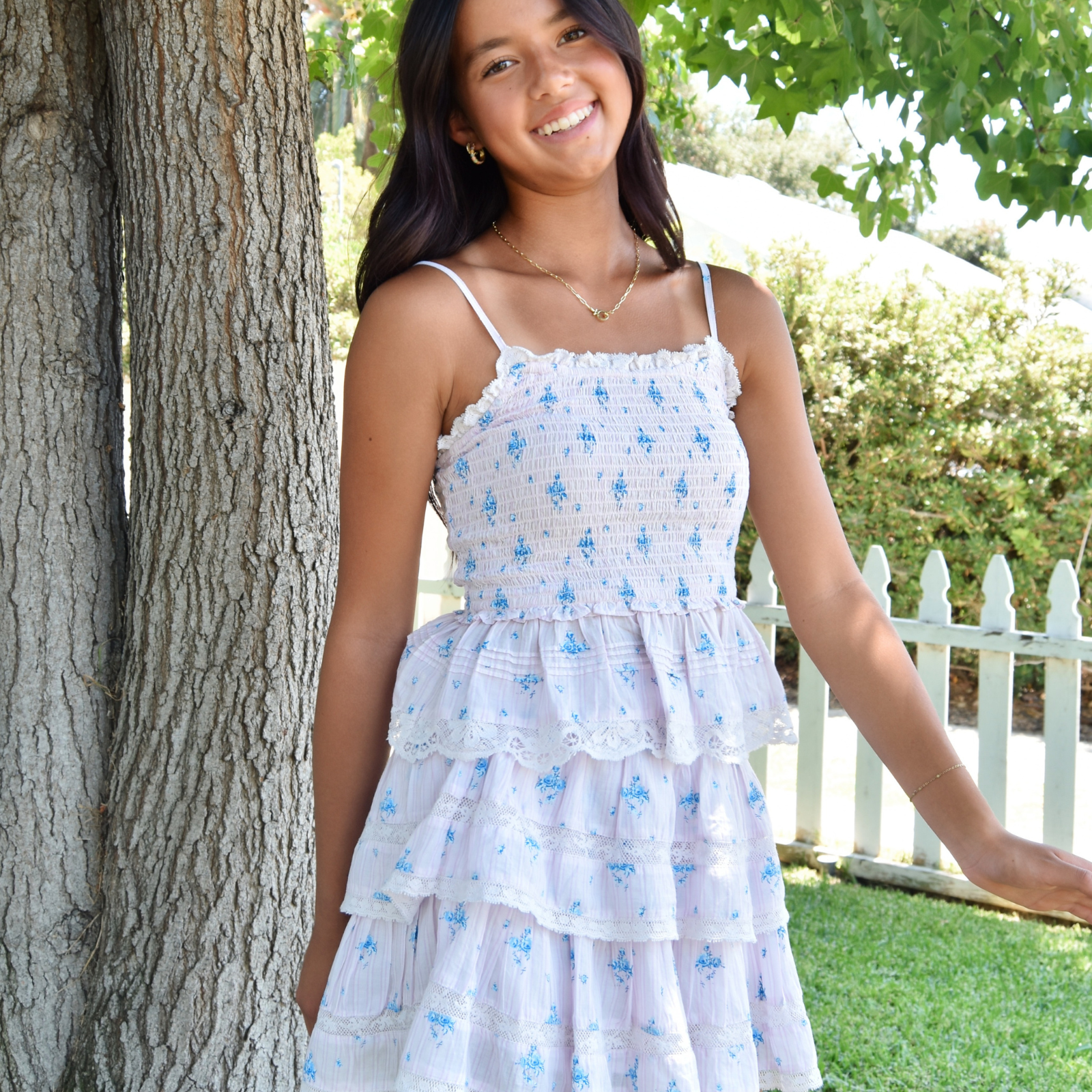 Love Shack Fancy Women Ruffle Mini Skirt Lilac Tide Womens Casual Bottoms Love Shack Fancy Floral Juniors/Women XXS