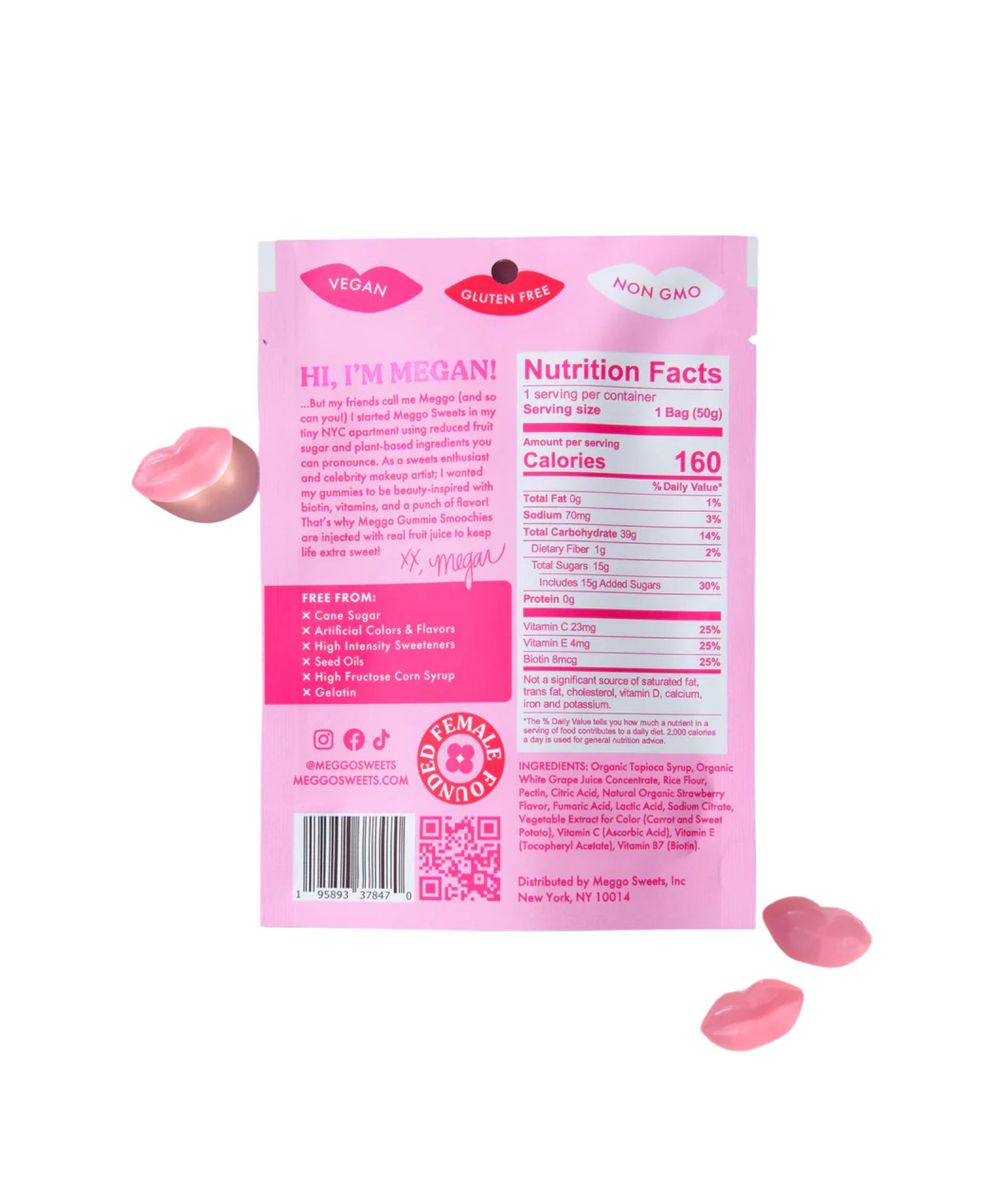 Meggo Sweets Gummy Smoochies Accessories Frankie's Exclusives