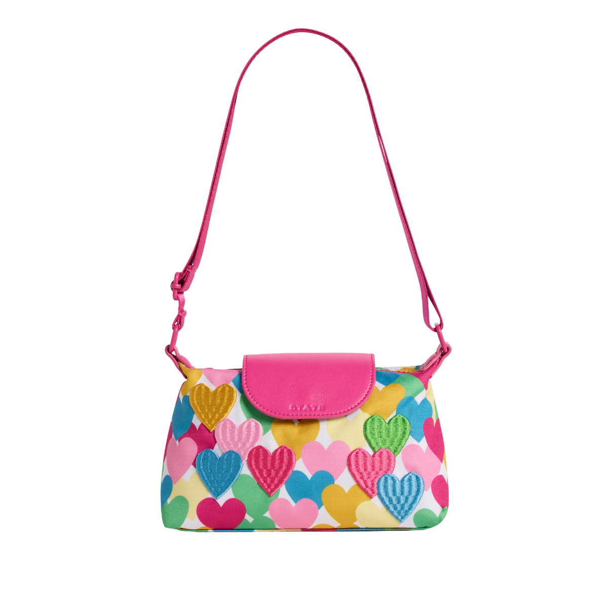 State Bags Chelsea Pouchette Happy Fuzzy Hearts