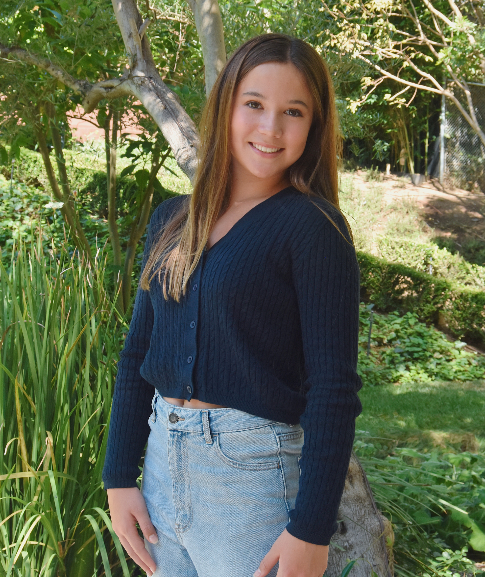 Katie J NYC Girls Rory V-Neck Cardigan Girls Casual Tops Katie J NYC