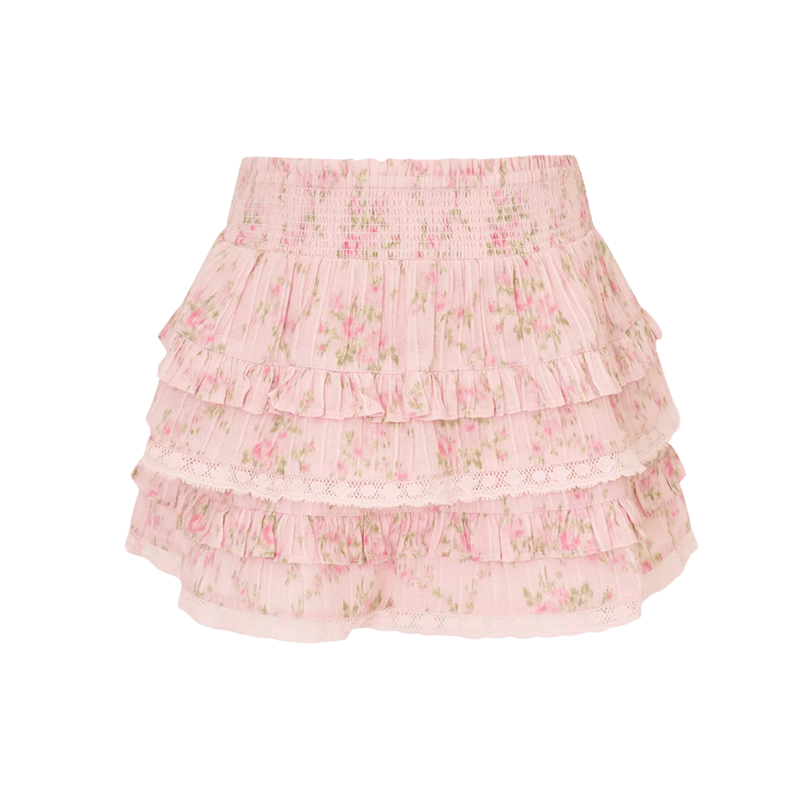 Love Shack Fancy Tween Billie Skirt Spiced Camellia