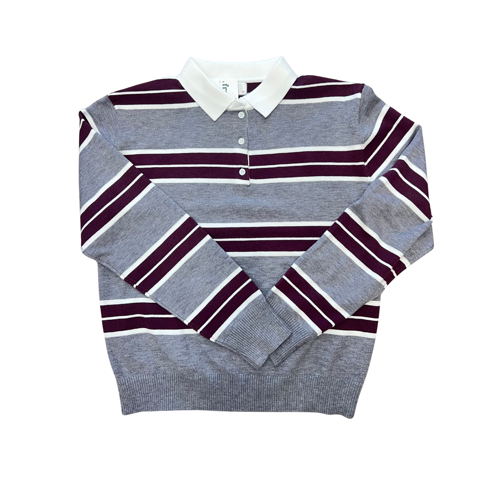 8apart Women Hunter Striped Collar Sweater