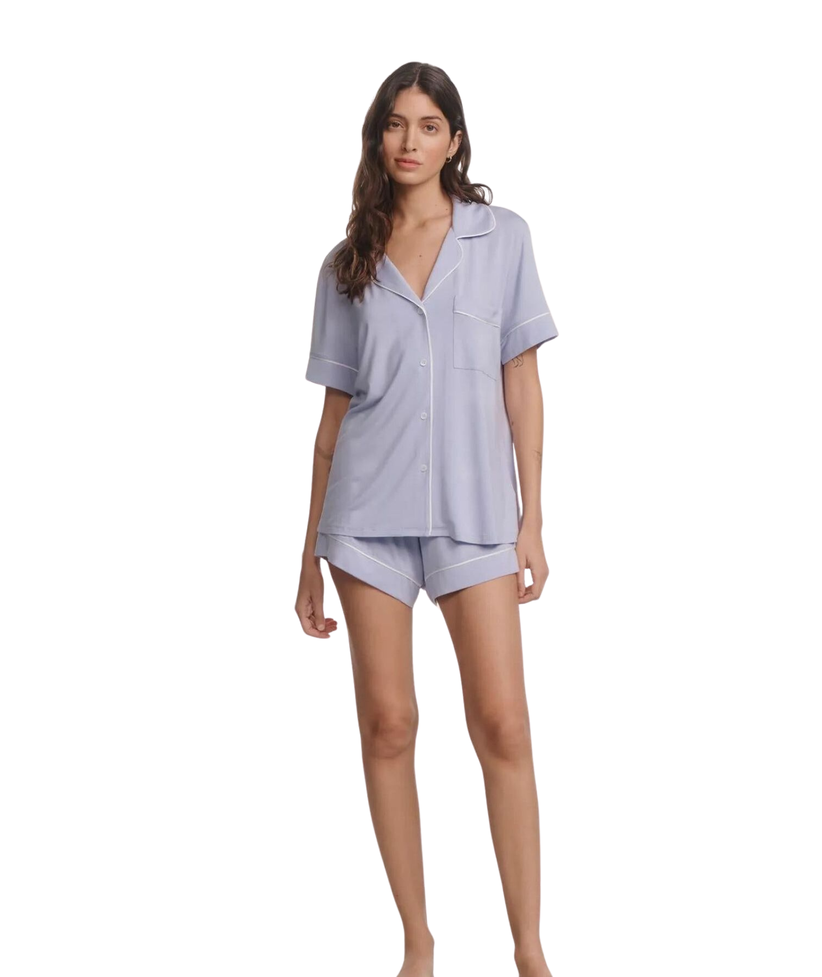 Eberjey Women Gisele Relaxed Shorts Lavender Dusk/Ivory Accessories Eberjey