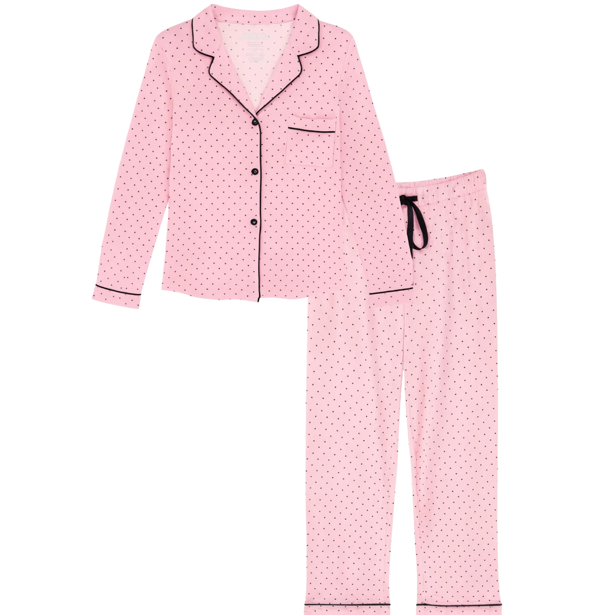 Katie J NYC Juniors Maia Pink Micro Dot PJ Pants Set