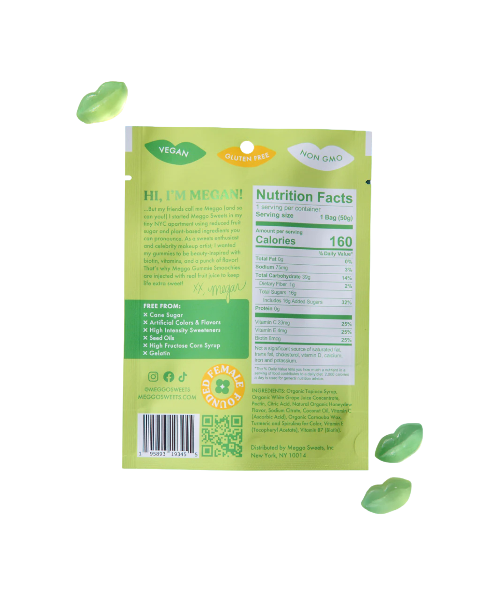 Meggo Sweets Gummy Smoochies Accessories Frankie's Exclusives