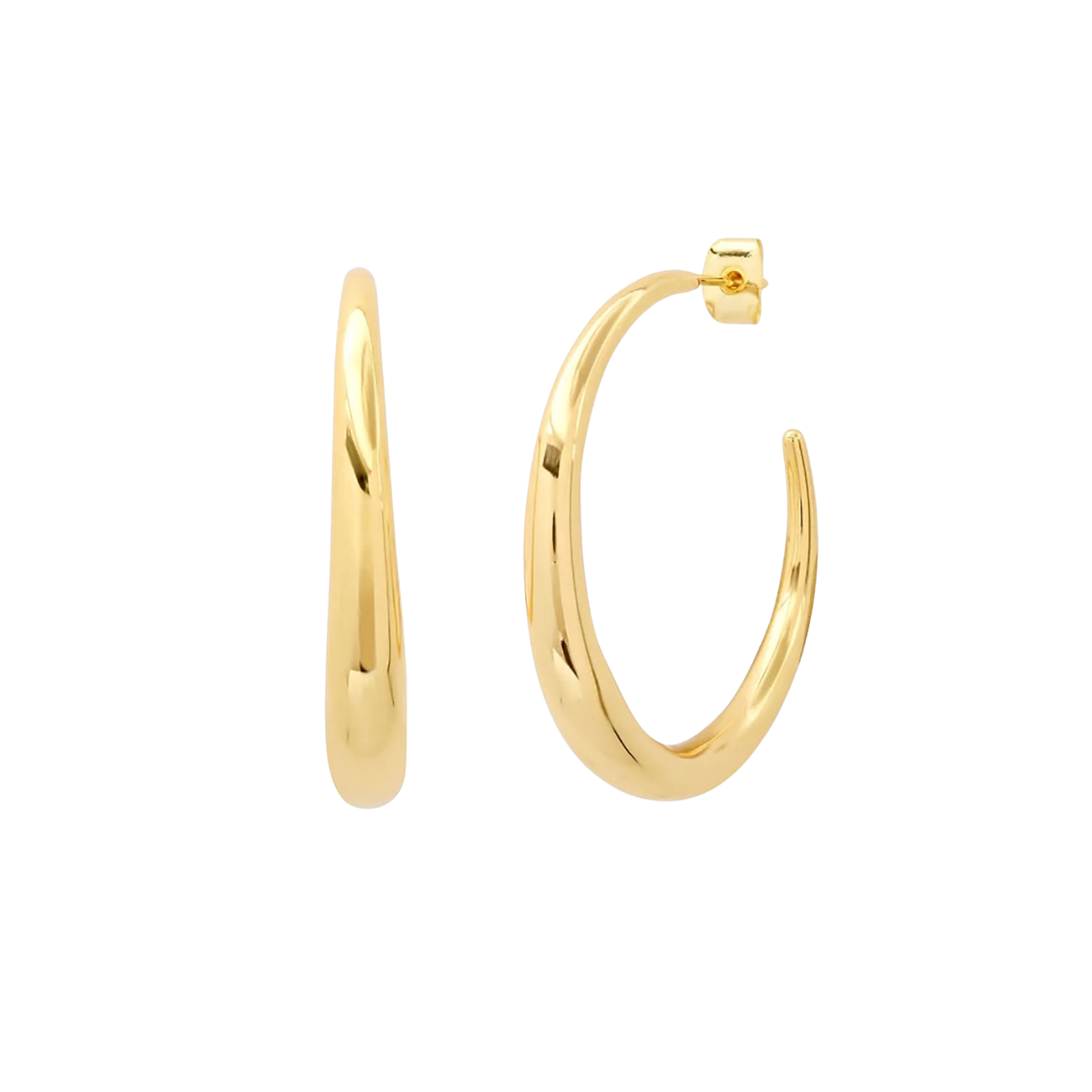 TAI Thin to Thick Large Gold Hoops Jewelry - Trend TAI Gold