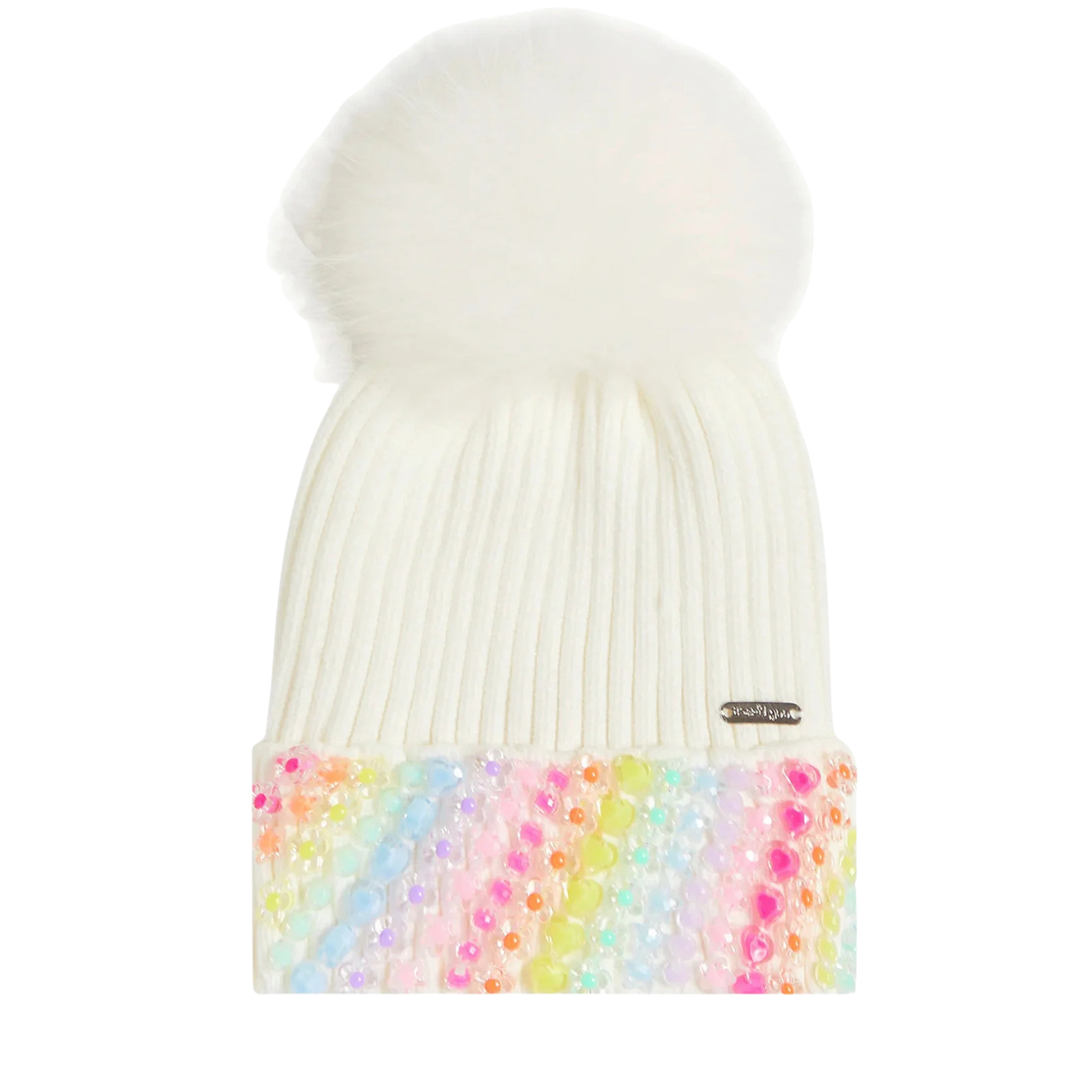 Bari Lynn White Pearl & Rhinestone Women’s Hat O/S White Pearl Rhinestone Pillbox Hat: Iridescent Church Hat  main image 3