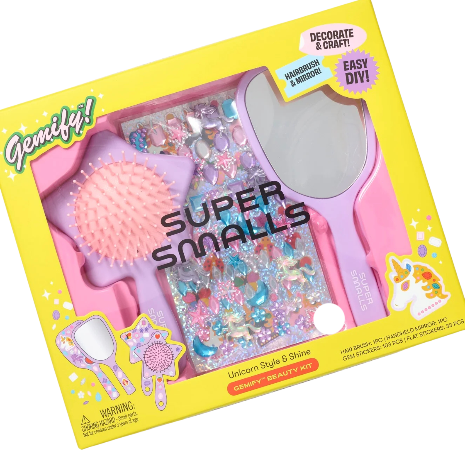 Super Smalls Unicorn Style and Shine Gemify Beauty Kit Accessories Super Smalls Multi