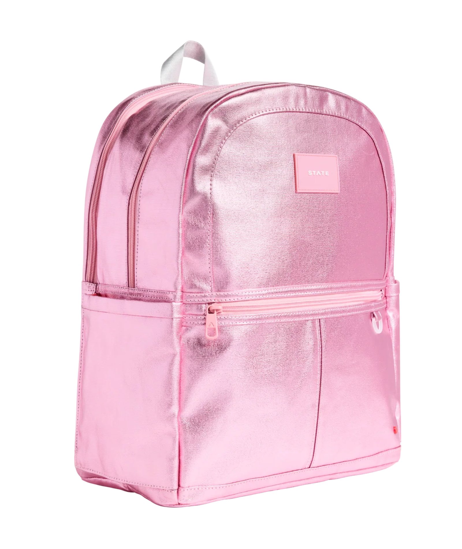 State Bags Kane Kids Double Pocket Large Backpack Pink/Silver Accessories State bags