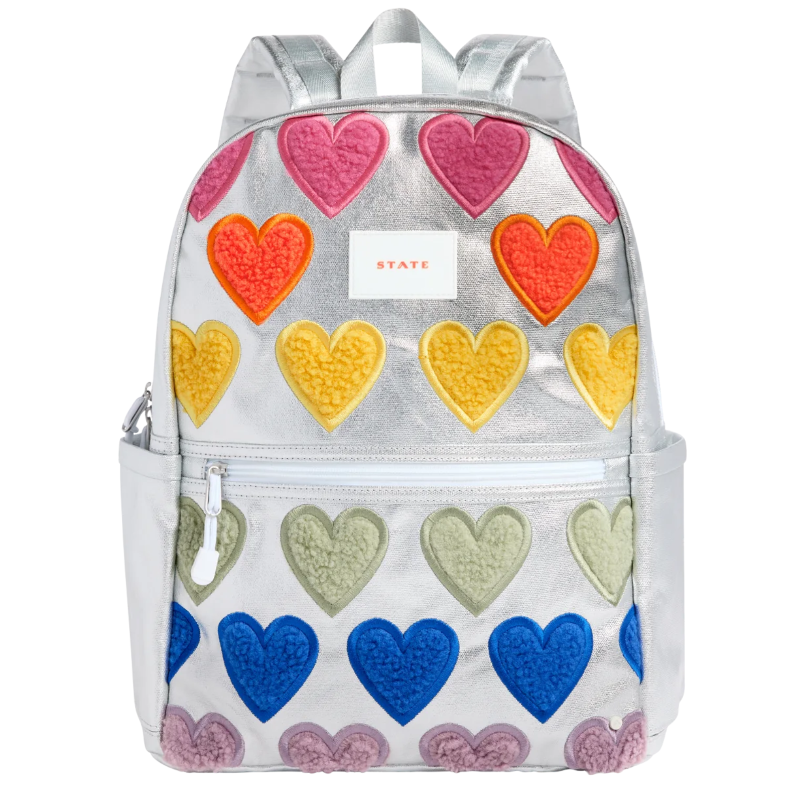 State Bags Kane Double Pocket Backpack Fuzzy Hearts Accessories State bags Multi