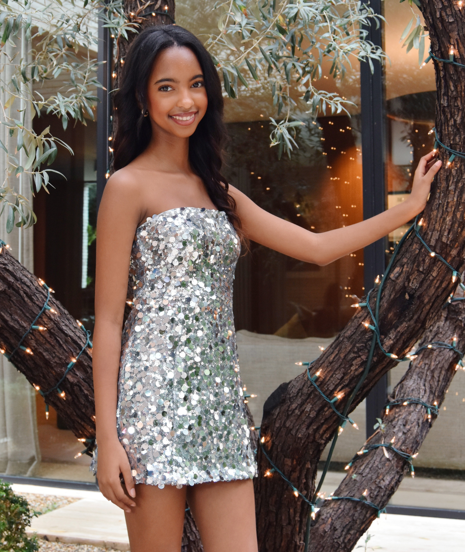 Katie J NYC Girls Robin Sequin Dress Girls Casual Dresses Katie J NYC