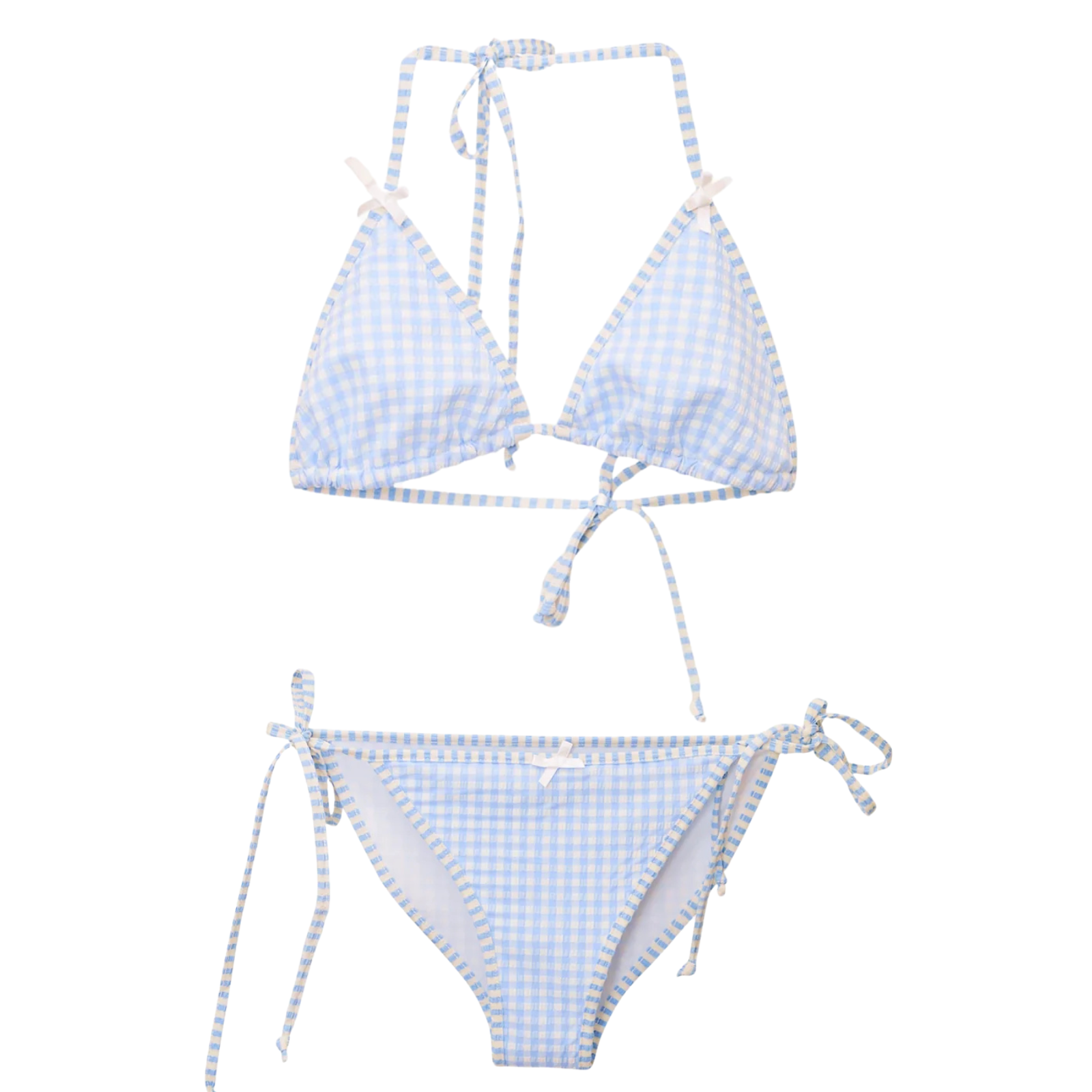 Love Shack Fancy Tween Dannie Bikini Seaside Morning Accessories Love Shack Fancy Blue Y/S (7/8)