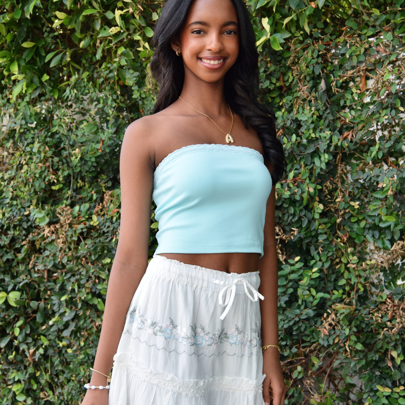 Theme Girls Alexa Tube Top Girls Casual Tops Theme-NYC Pastel Blue Y/S (7/8)