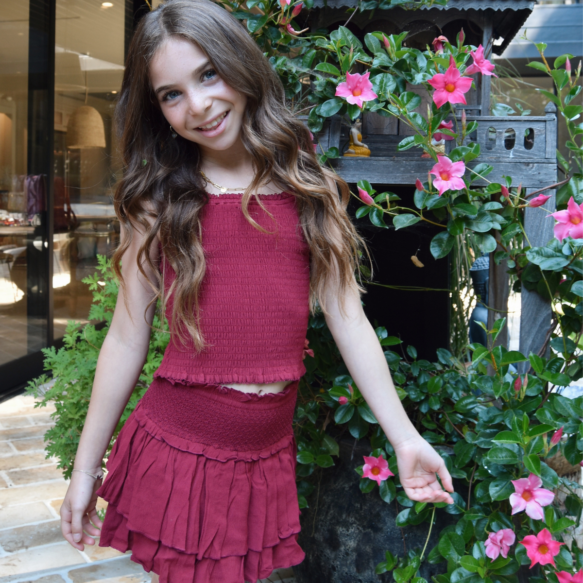 シェリエ　candy check tweed ruffle frill tops candy check tweed ruffle frill tops – shéller / シェリエ