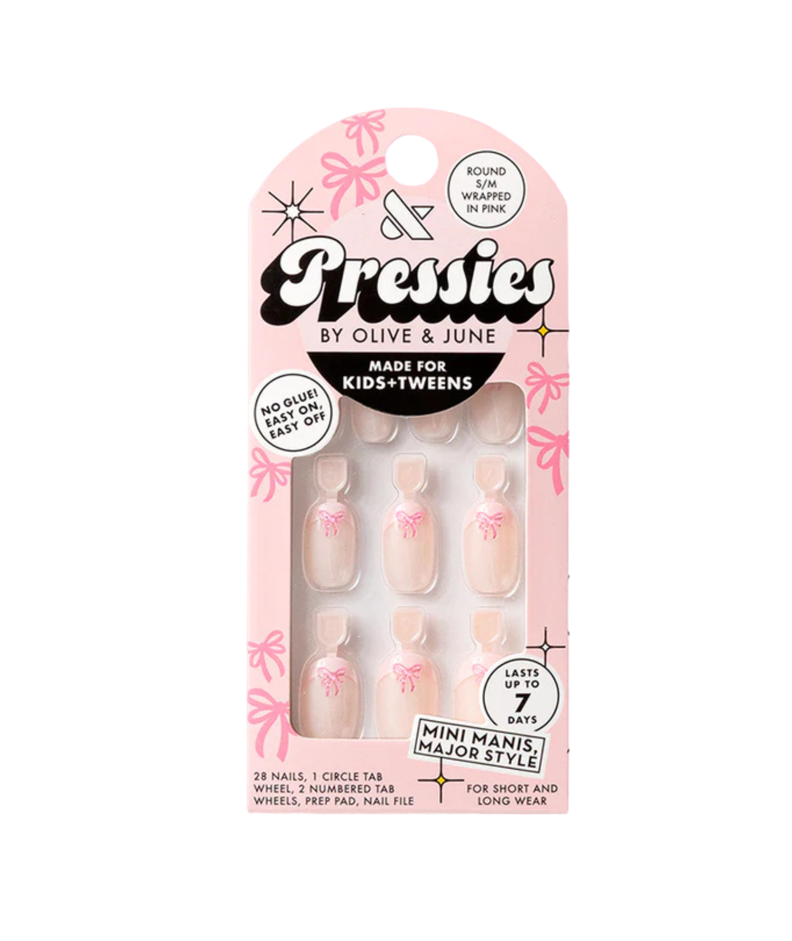 Olive and June Round Pressies Wrapped in Pink Accessories Frankie's Exclusives Multi Y S/M