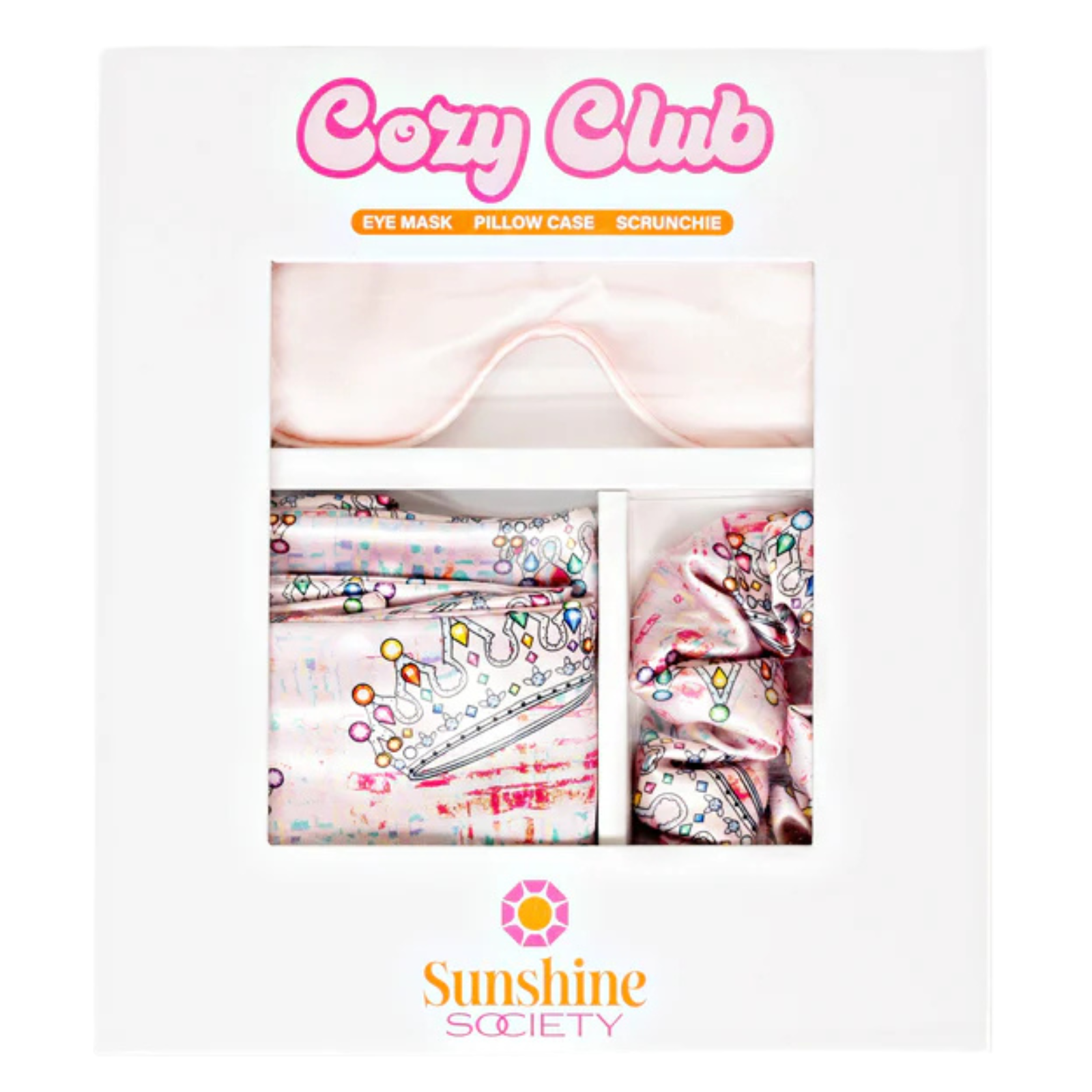 Sunshine Society Girls Cozy Club Set Crown Jewel Accessories Sunshine Society Multi