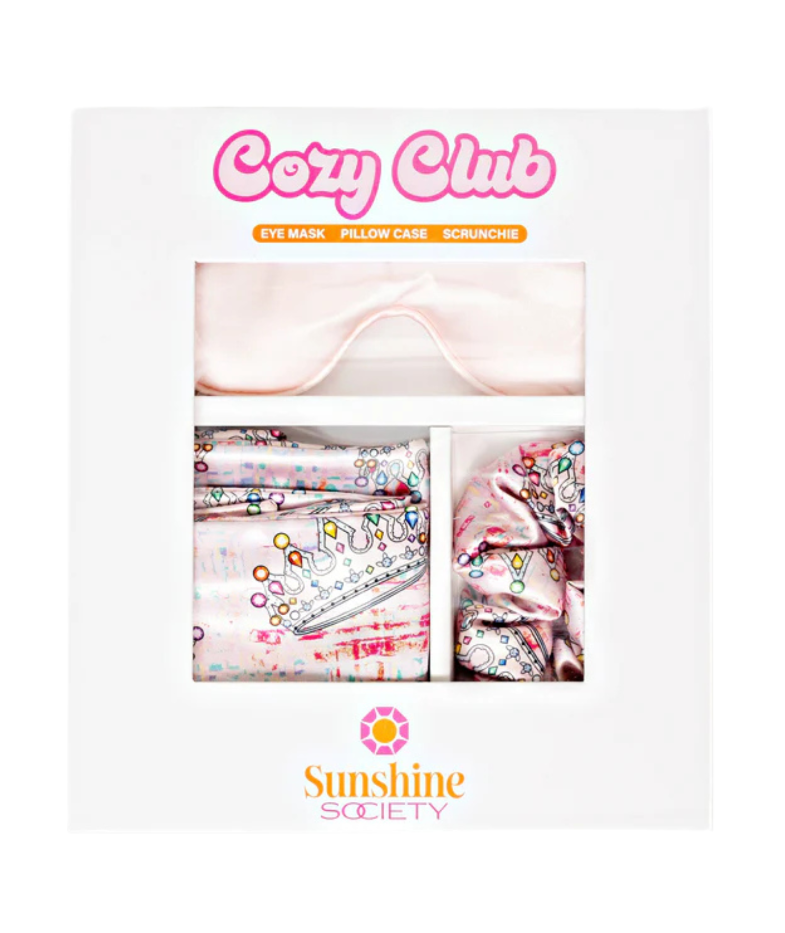 Sunshine Society Girls Cozy Club Set Crown Jewel Accessories Sunshine Society Multi
