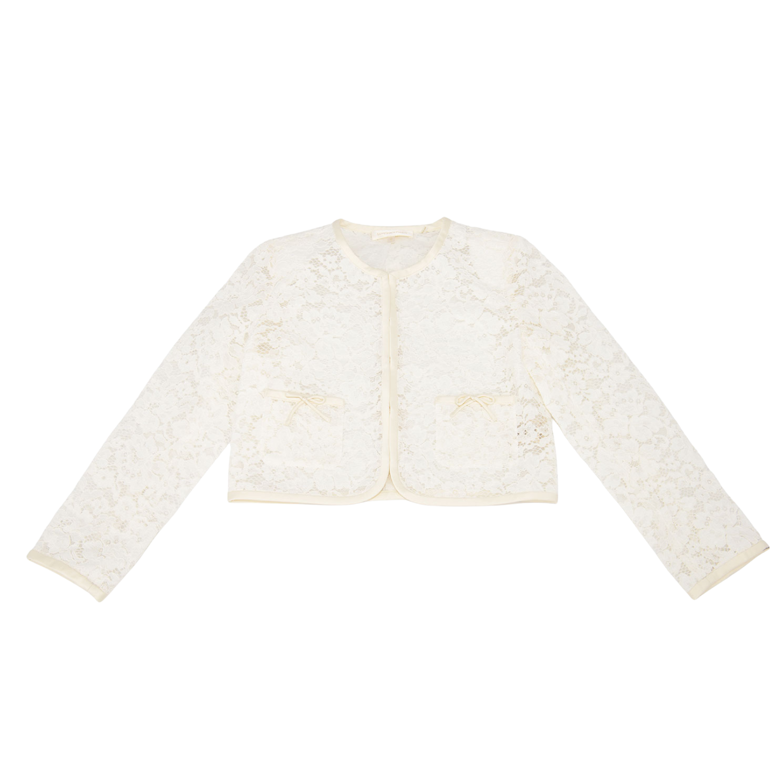 Love Shack Fancy Girls Mini Junetta Jacket Girls Special Tops Love Shack Fancy Ivory Y/S (7/8)