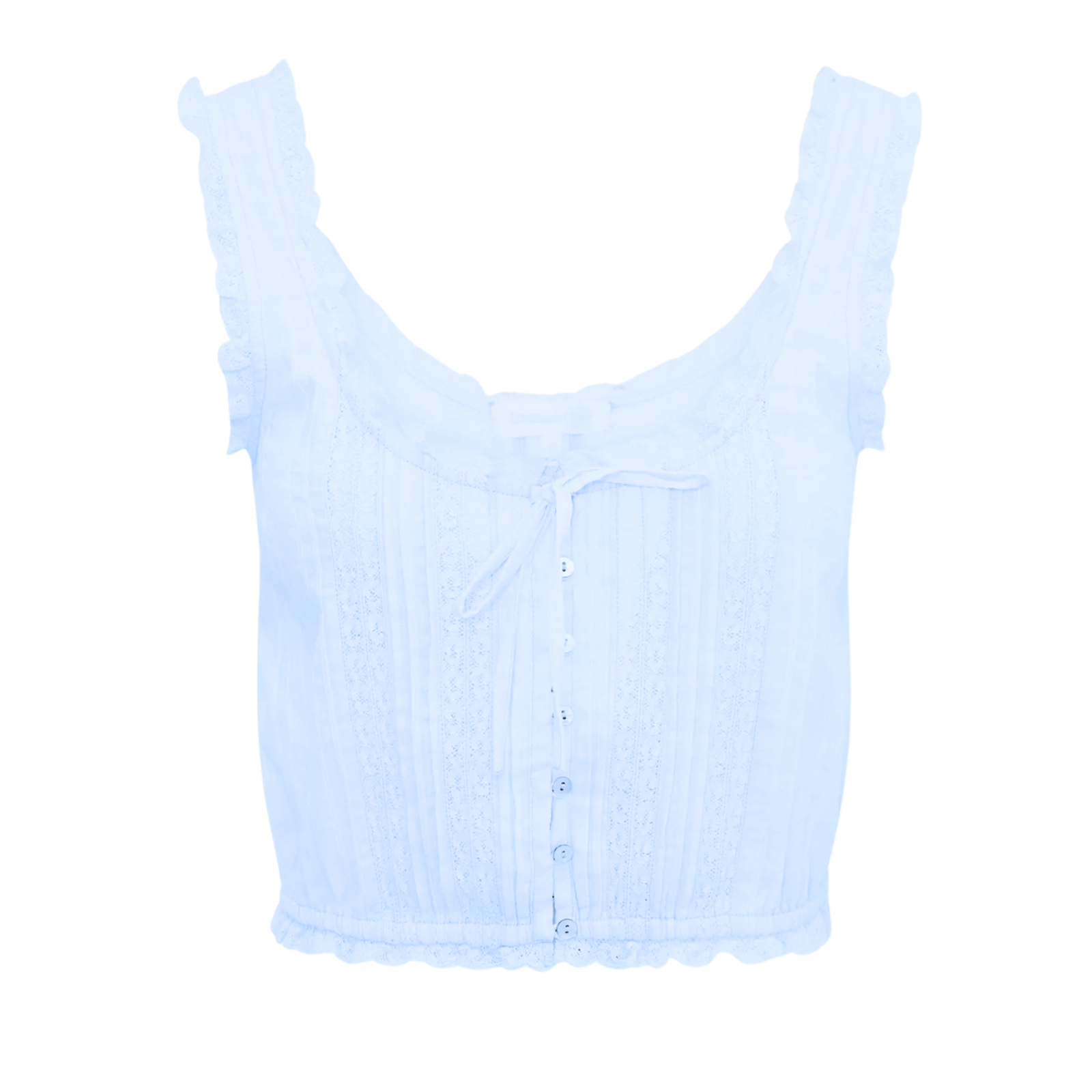 Love Shack Fancy Women Blyss Top Blue Finch Womens Casual Tops Love Shack Fancy Blue Juniors/Women XXS
